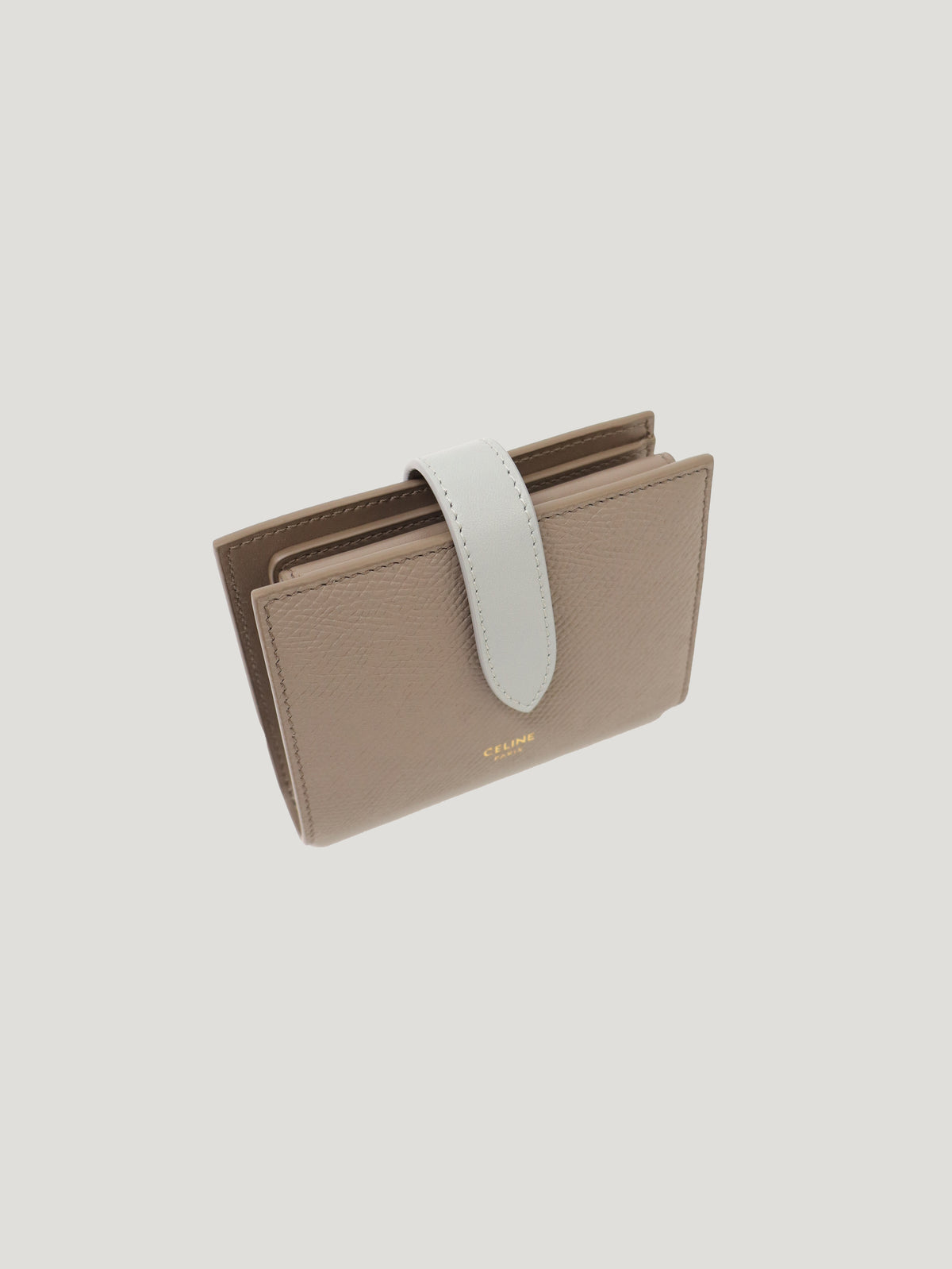 Logo Leather Compact Wallet