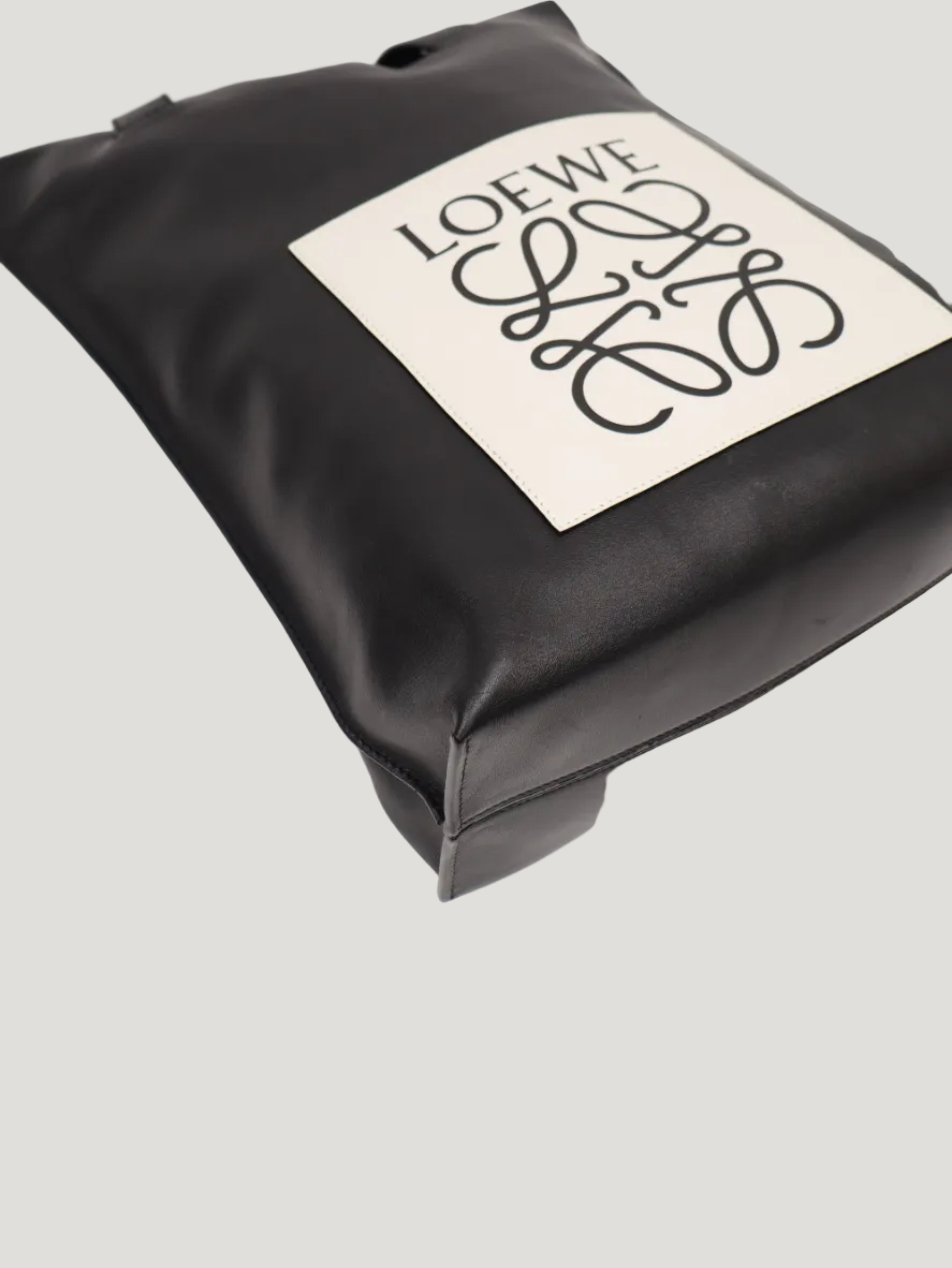 Anagram leather tote bag