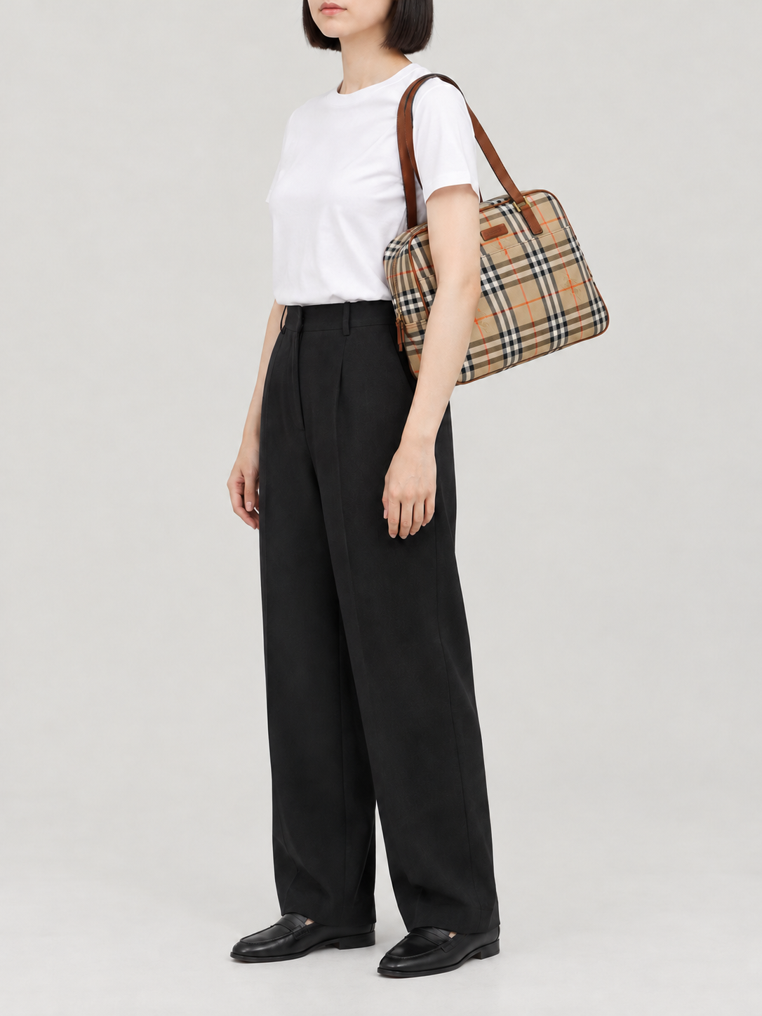 チェック柄ショルダーバッグ