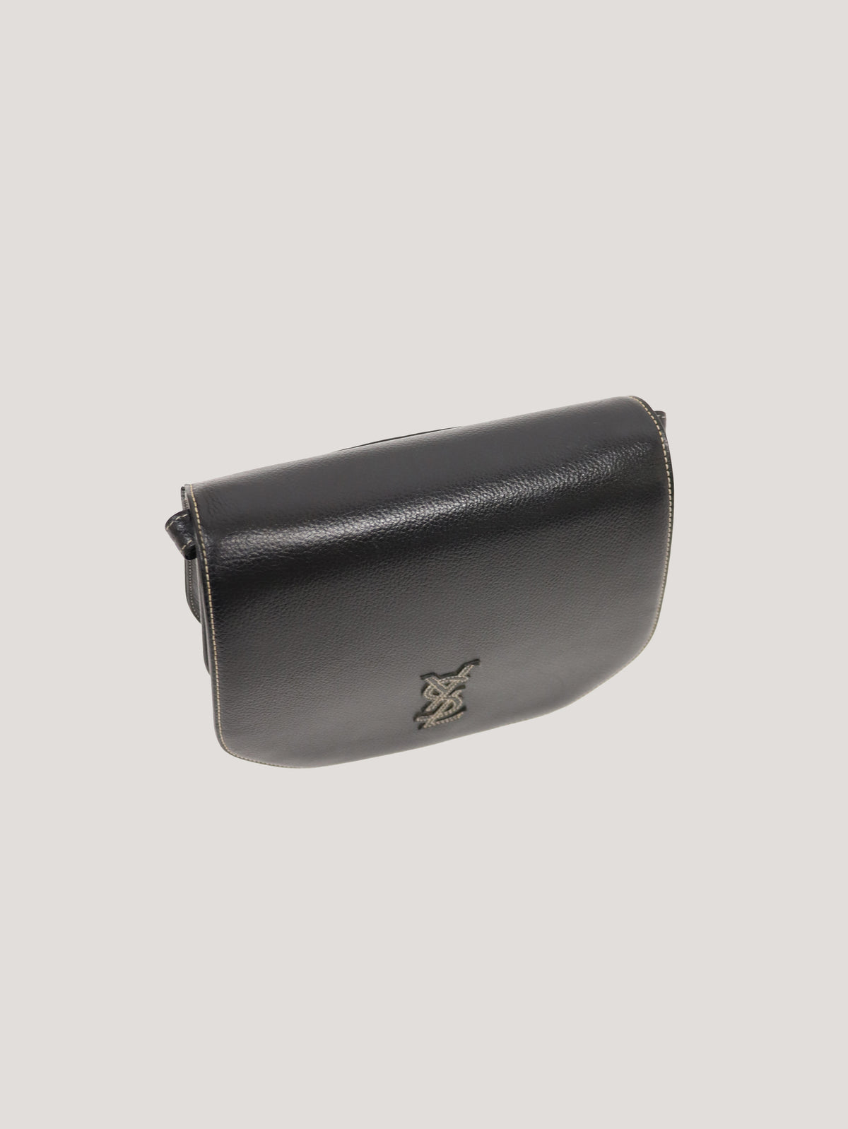 Logo-stitched shoulder bag