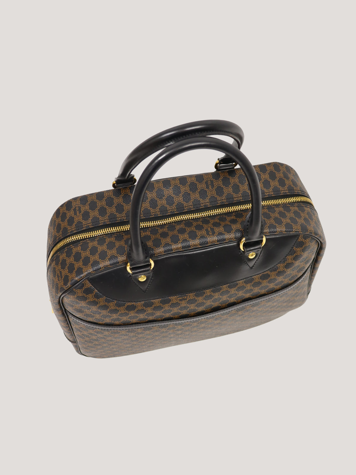 Macadam Pattern Boston Bag