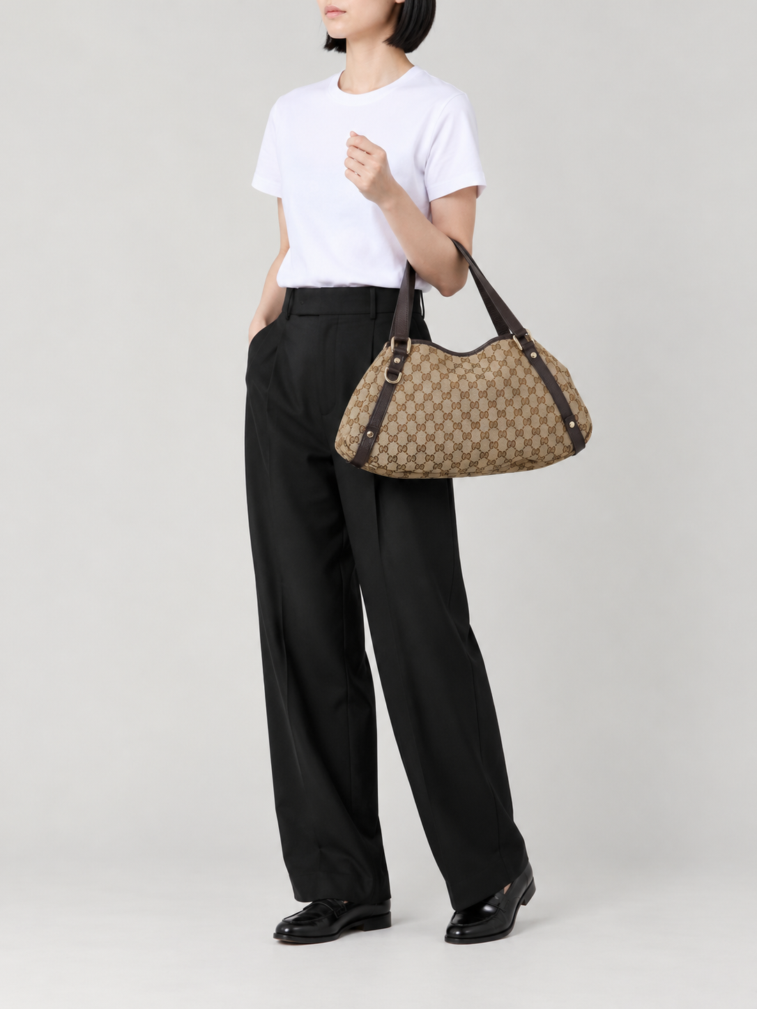 Abby GG canvas shoulder bag