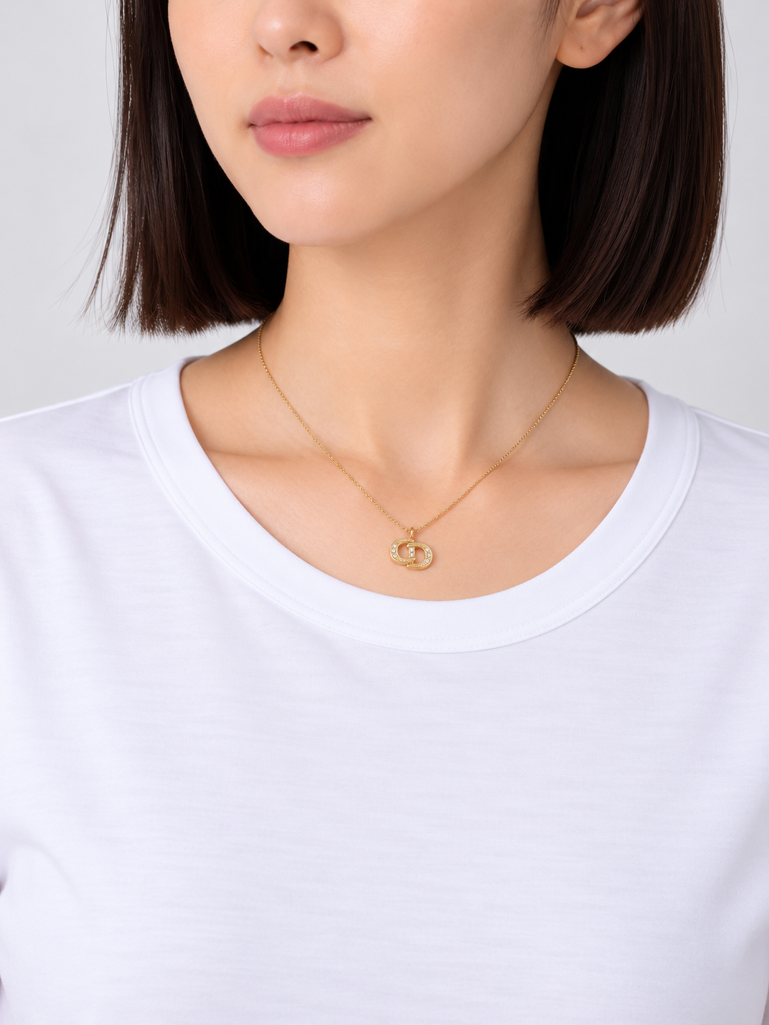 CD Rhinestone Necklace