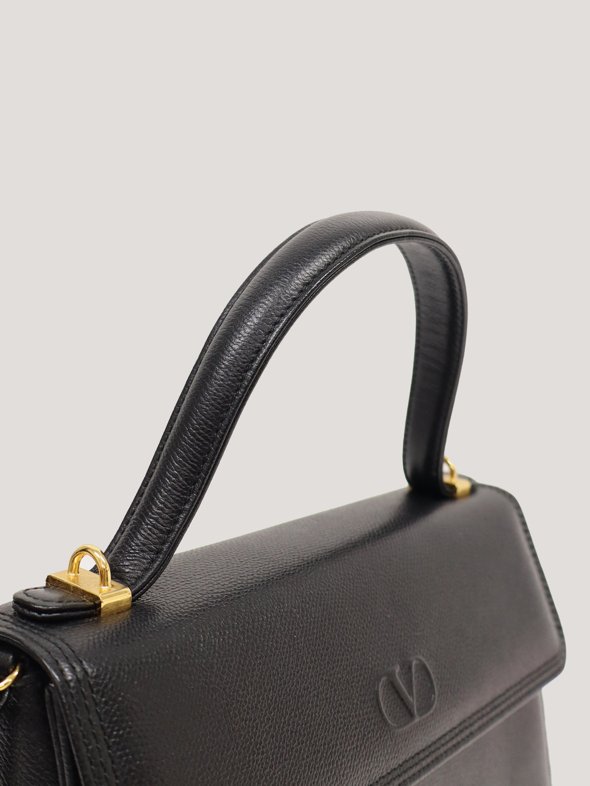 ロゴ刻印レザー2Wayバッグ