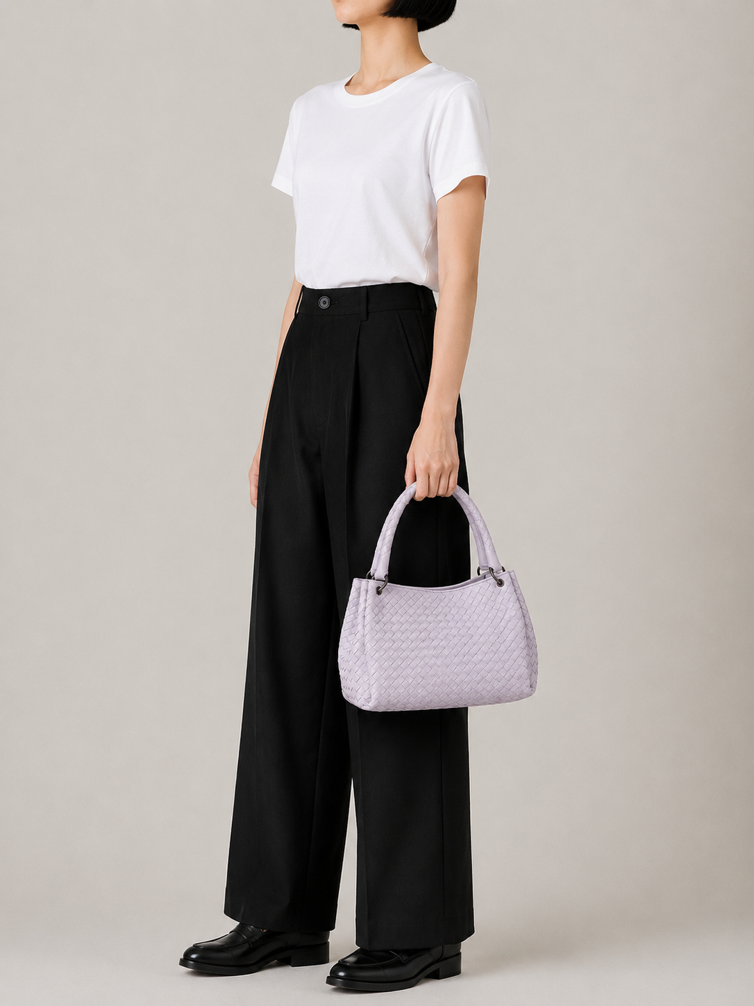 Intrecciato Leather Handbag