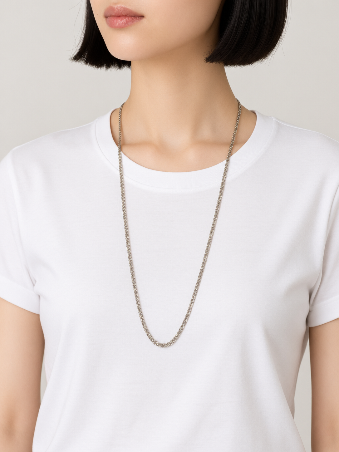 Mesh Long Necklace