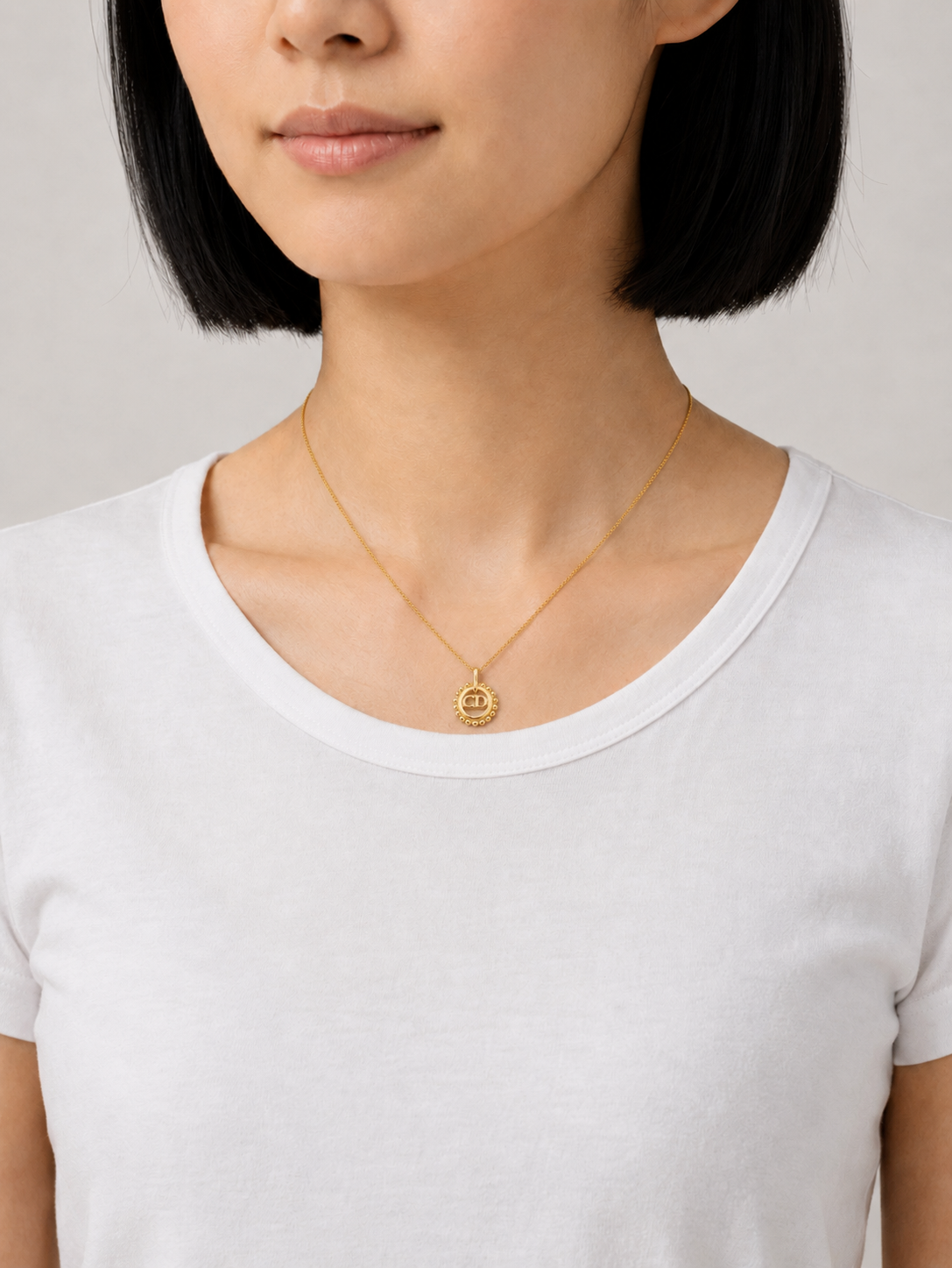 CD Twist Round Necklace