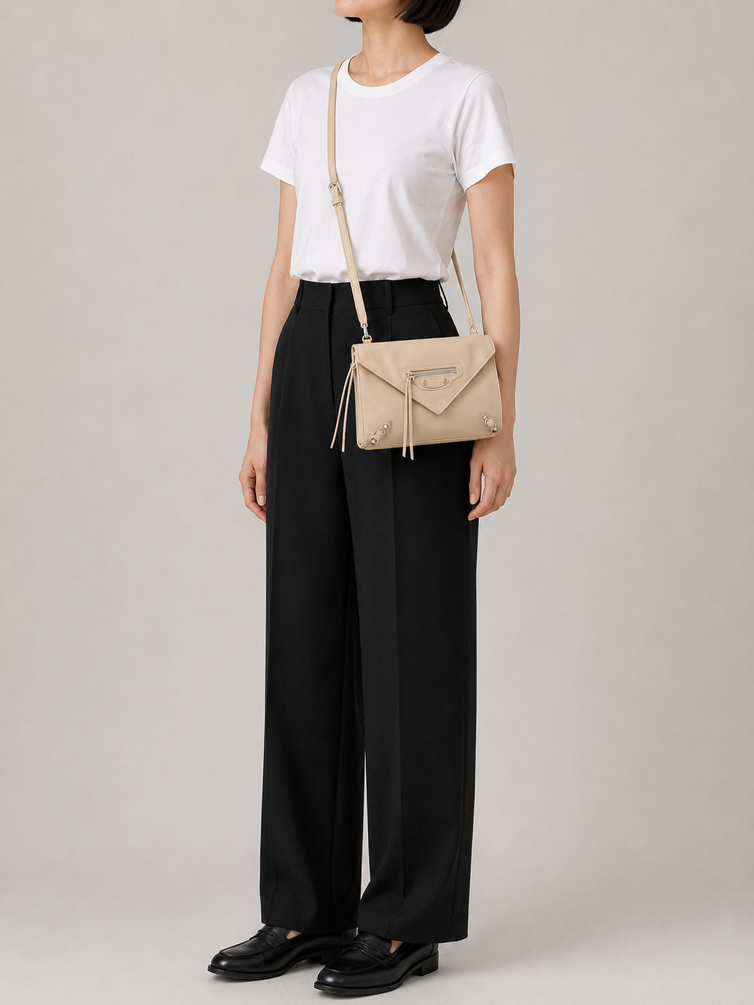 Paper Triple Shoulder Bag