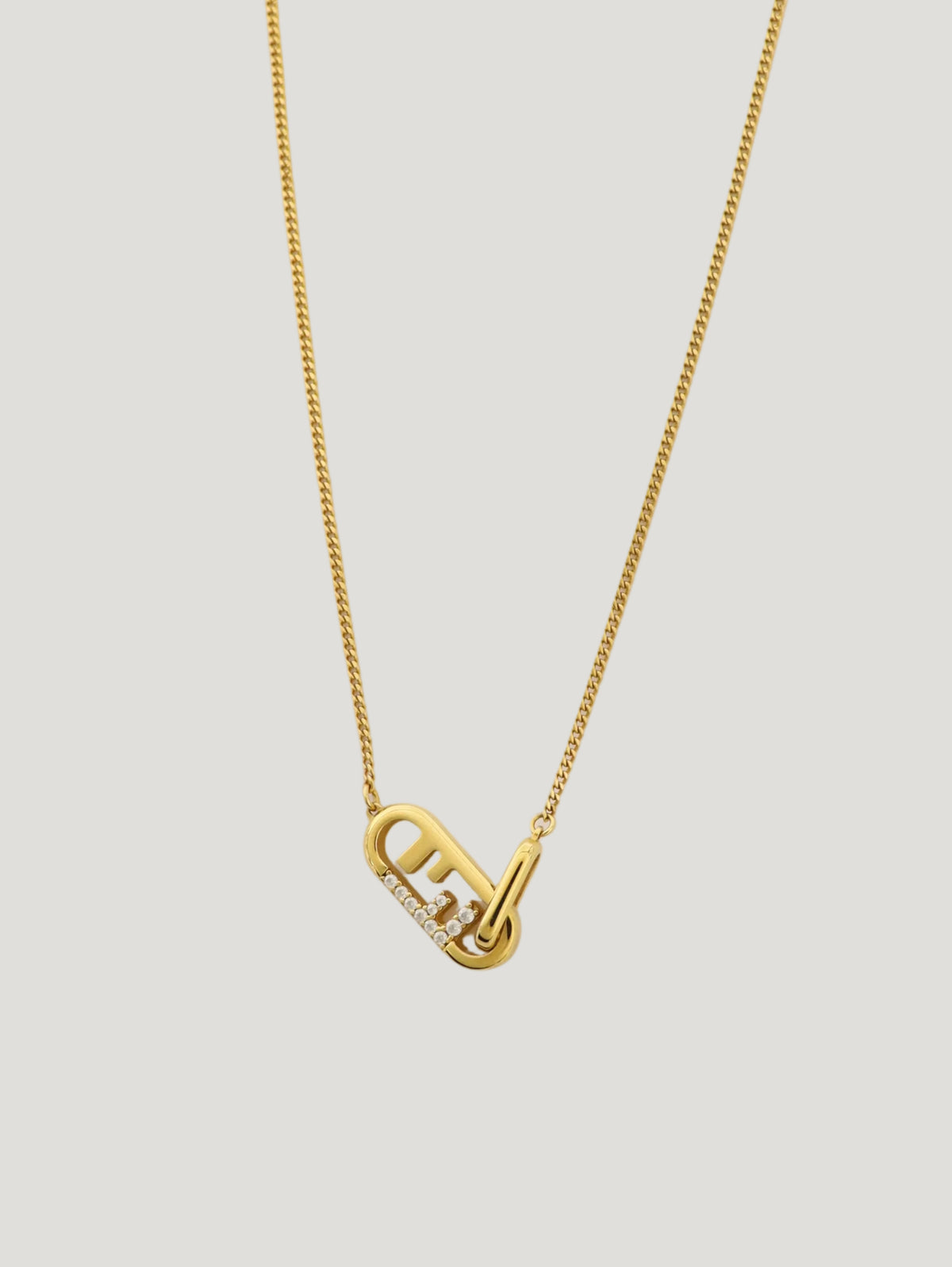 O-Lock rhinestone necklace