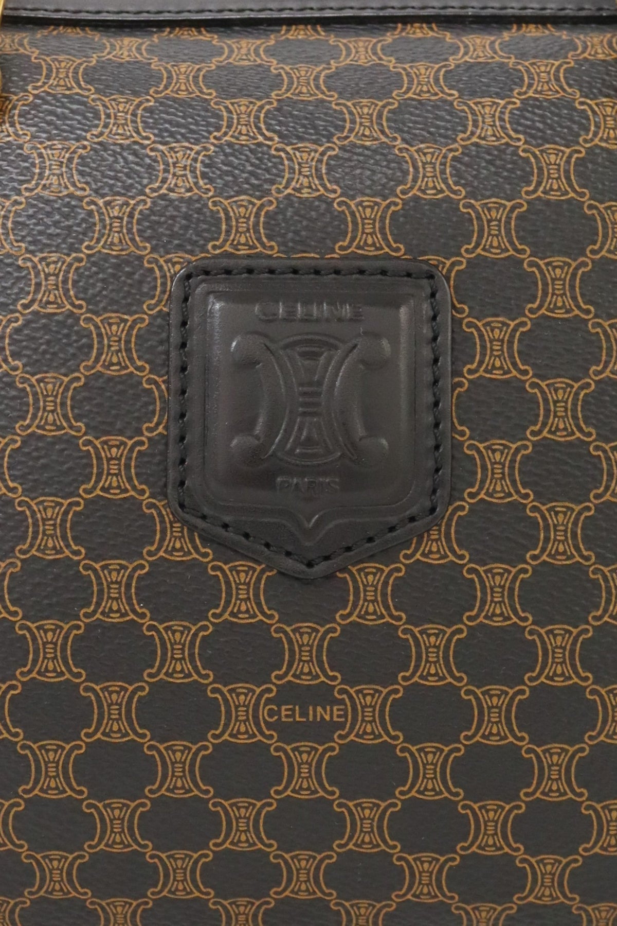 Macadam Pattern Blazon Embossed Boston Bag