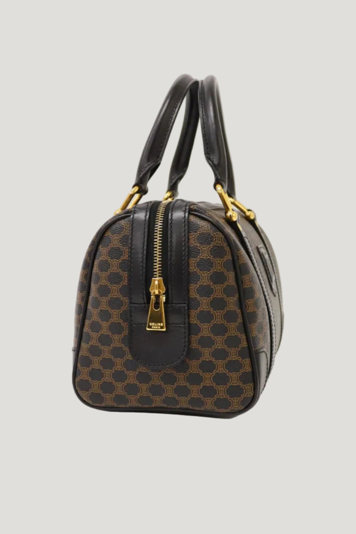 Macadam Pattern Blazon Embossed Boston Bag