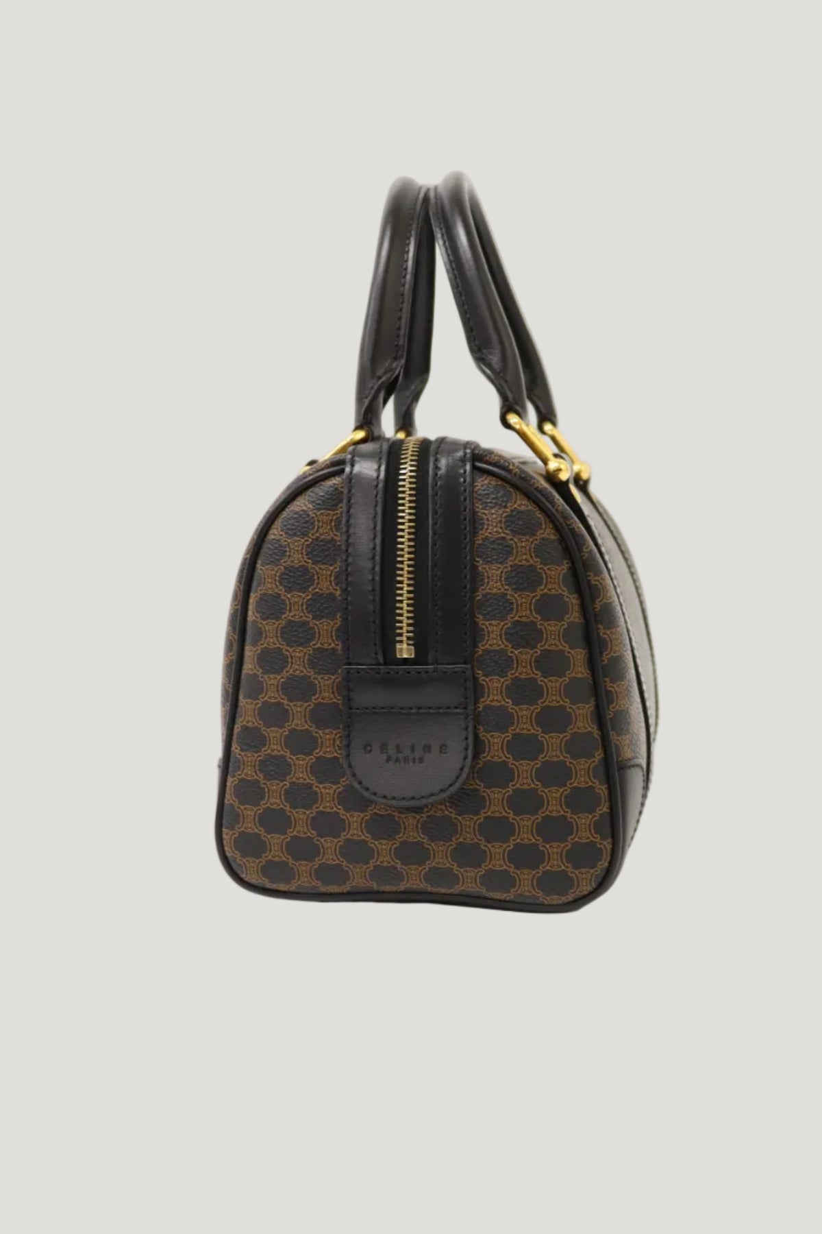 Macadam Pattern Blazon Embossed Boston Bag