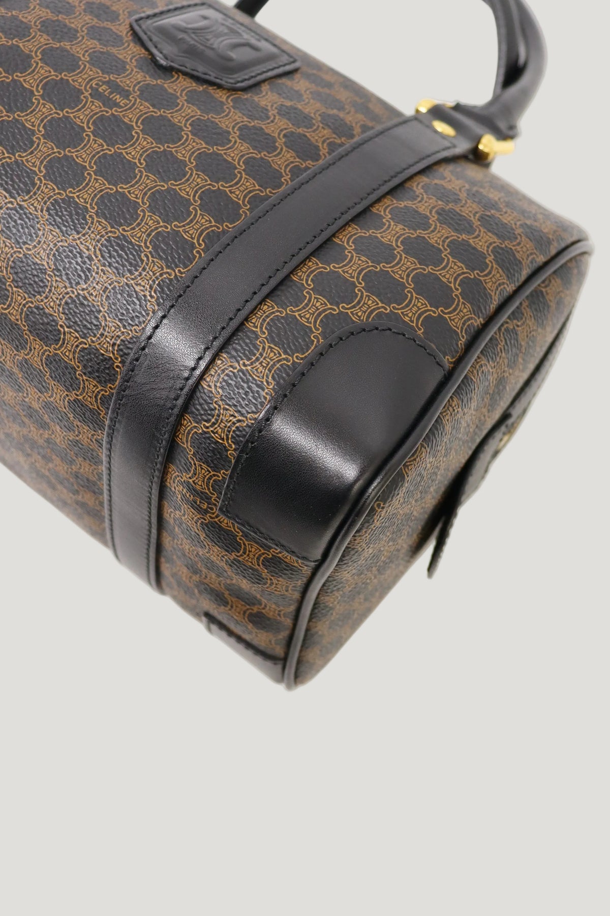 Macadam Pattern Blazon Embossed Boston Bag