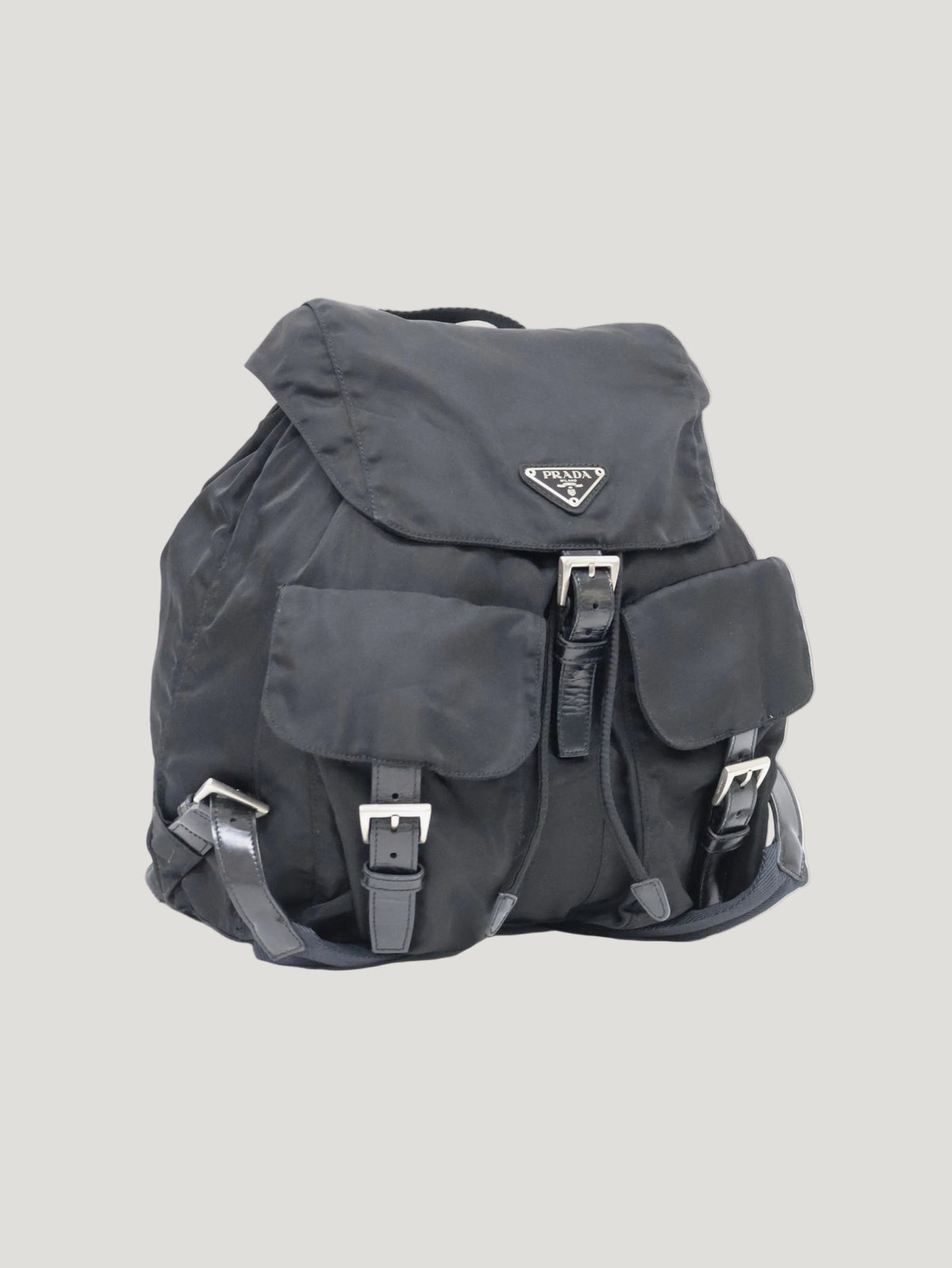 Triangular Logo Nylon Backpack