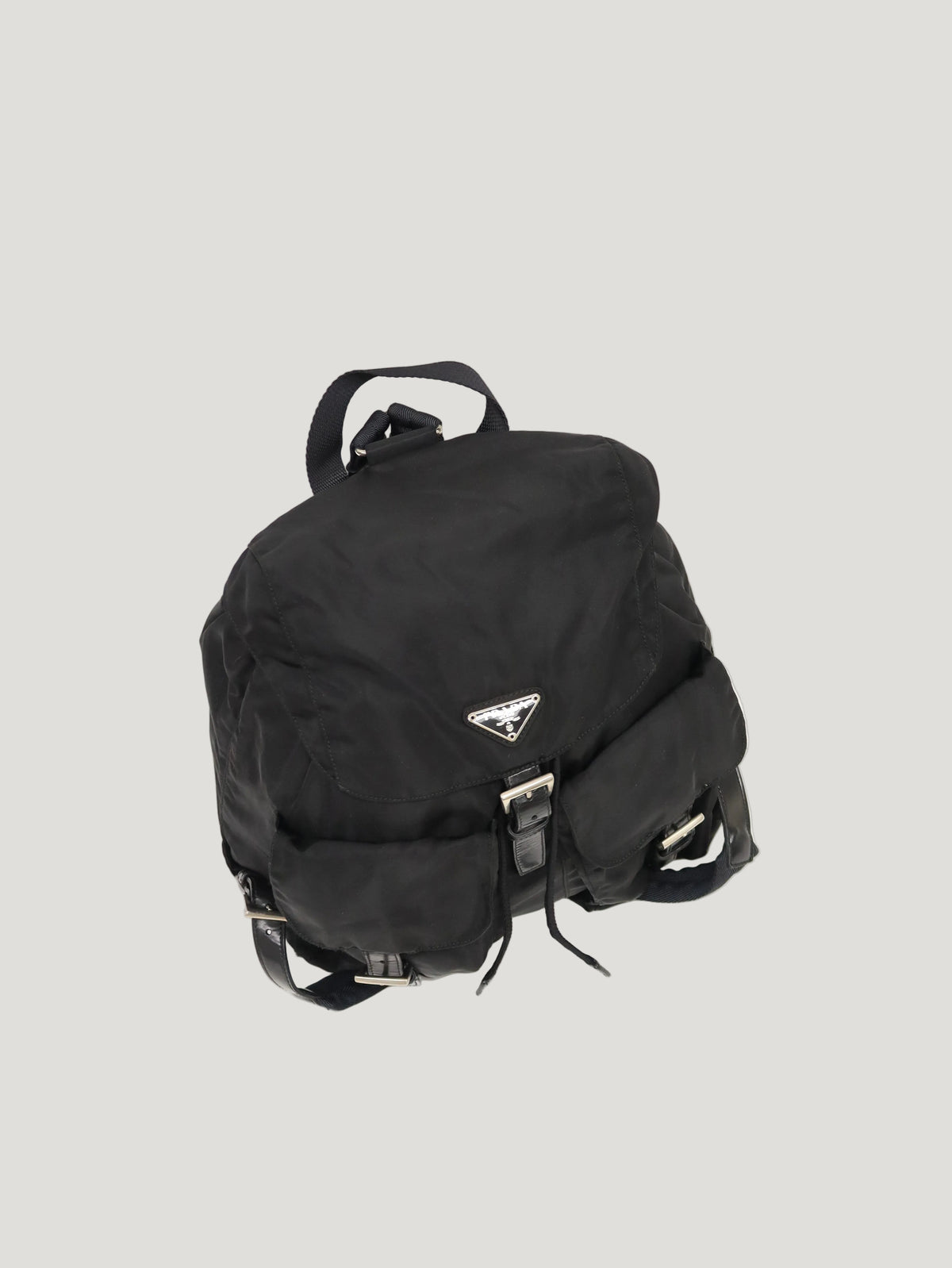 Triangular Logo Nylon Backpack
