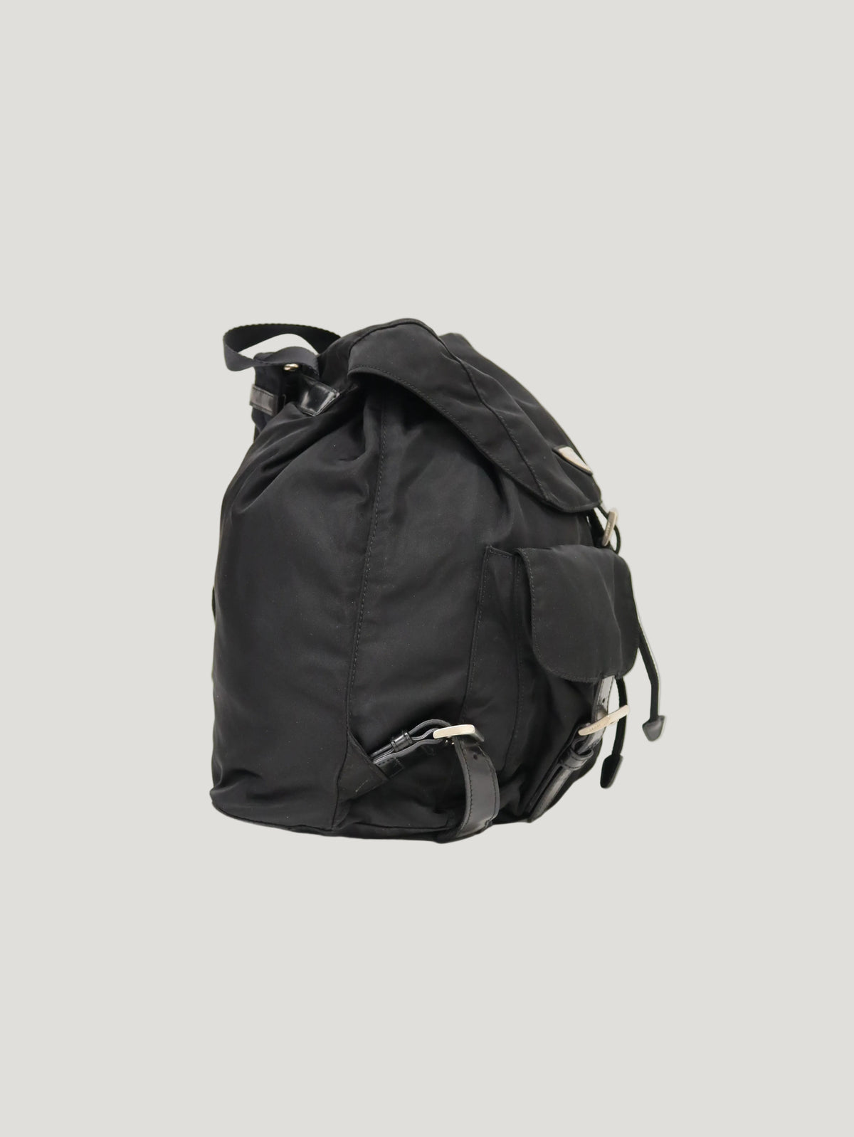 Triangular Logo Nylon Backpack