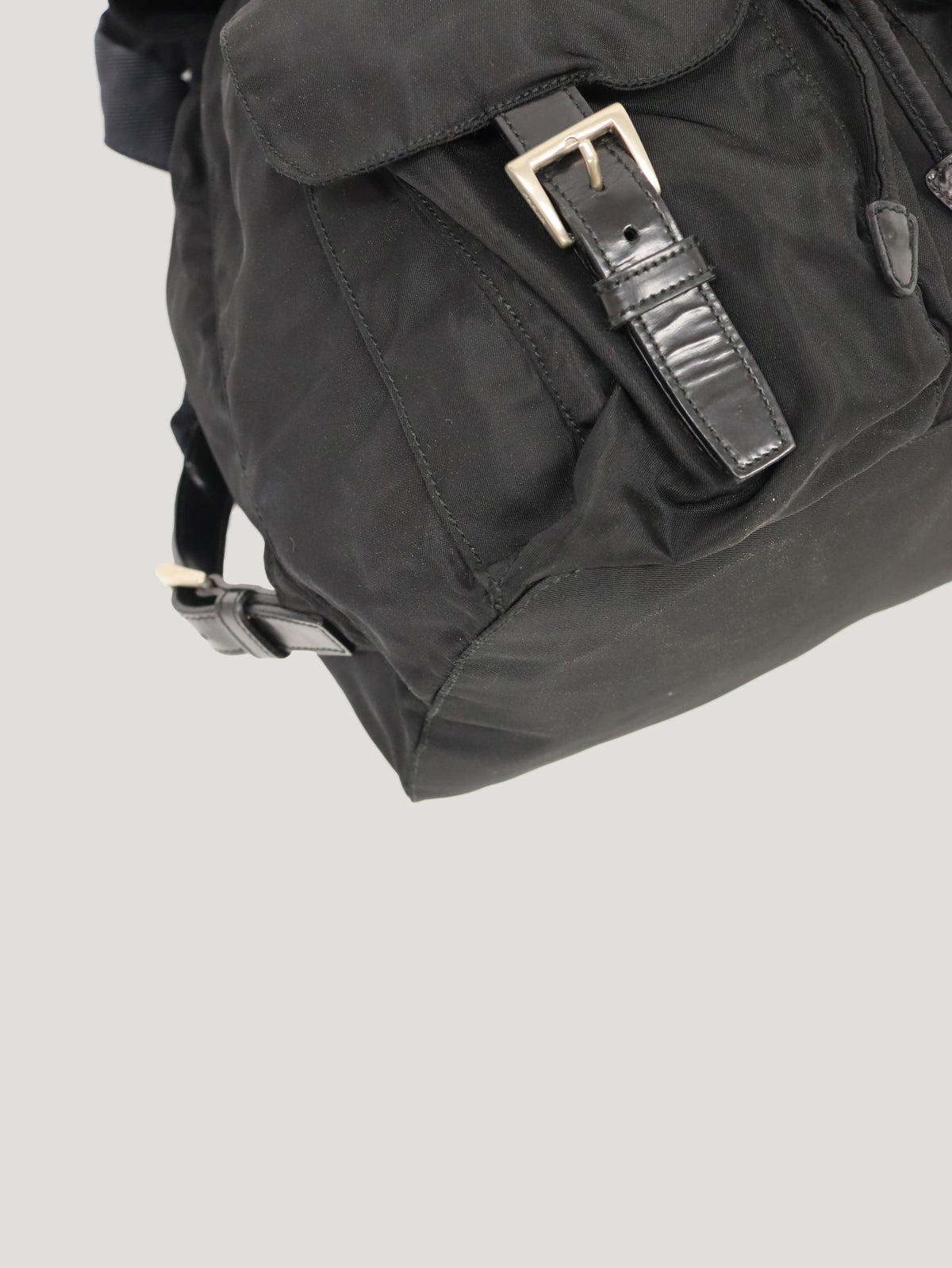 Triangular Logo Nylon Backpack
