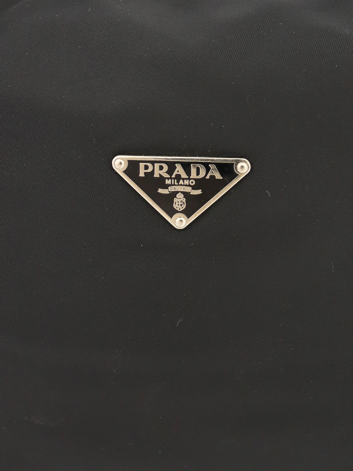 Triangle Logo Hardware Nylon Shoulder Bag