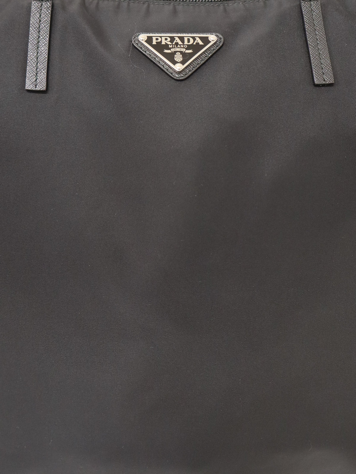 Triangle Logo Hardware Nylon Tote Bag