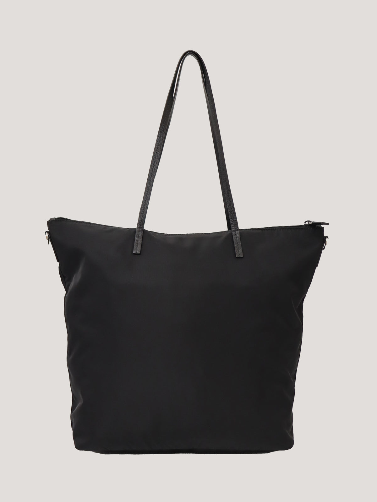 Triangle Logo Hardware Nylon Tote Bag