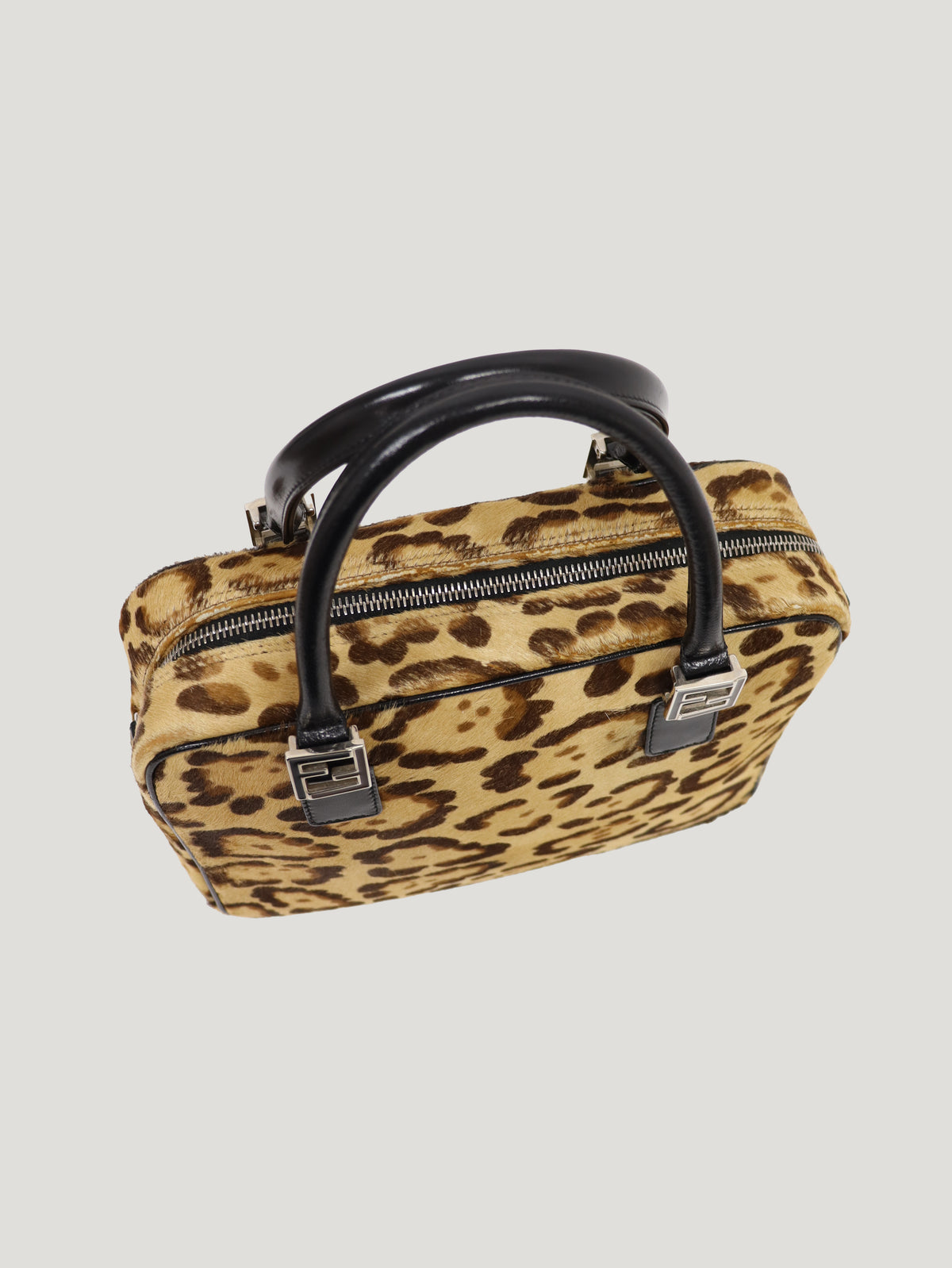 Hair-on hide 2-way bag