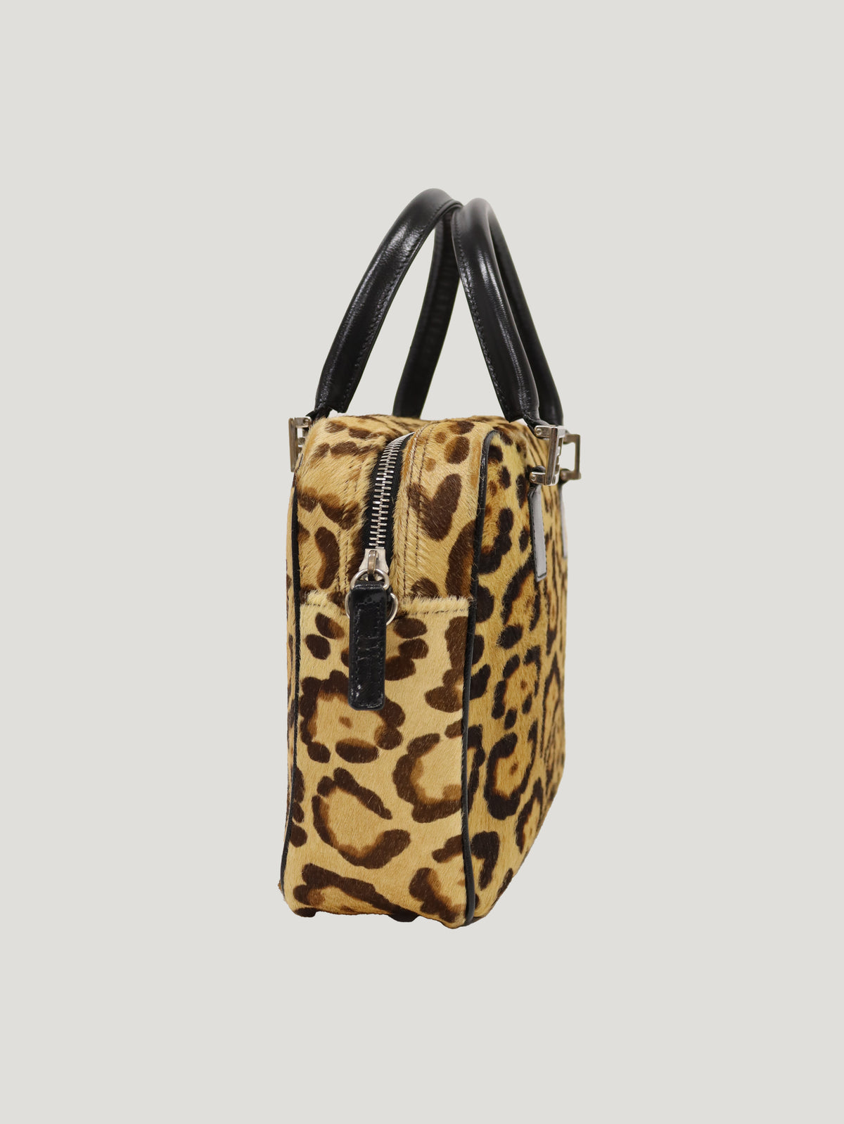 Hair-on hide 2-way bag