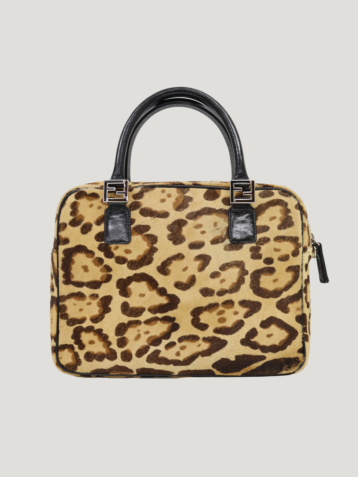 Hair-on hide 2-way bag