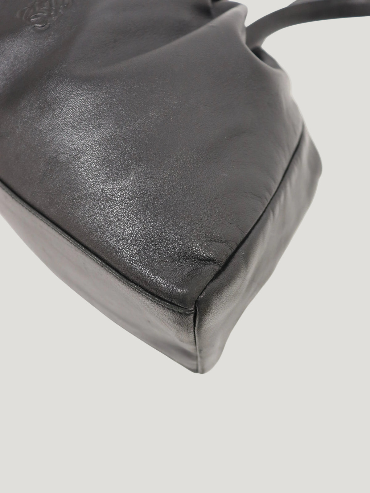Anagram leather handbag