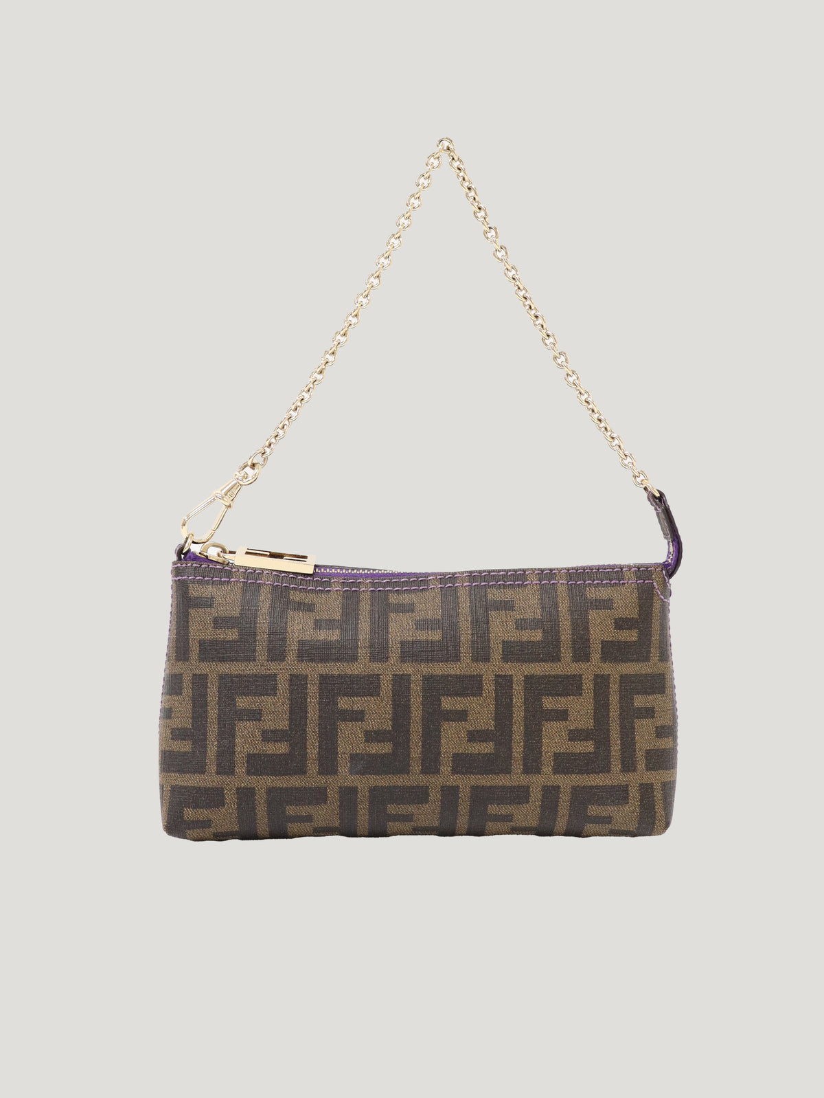 Zucca print chain one-shoulder bag