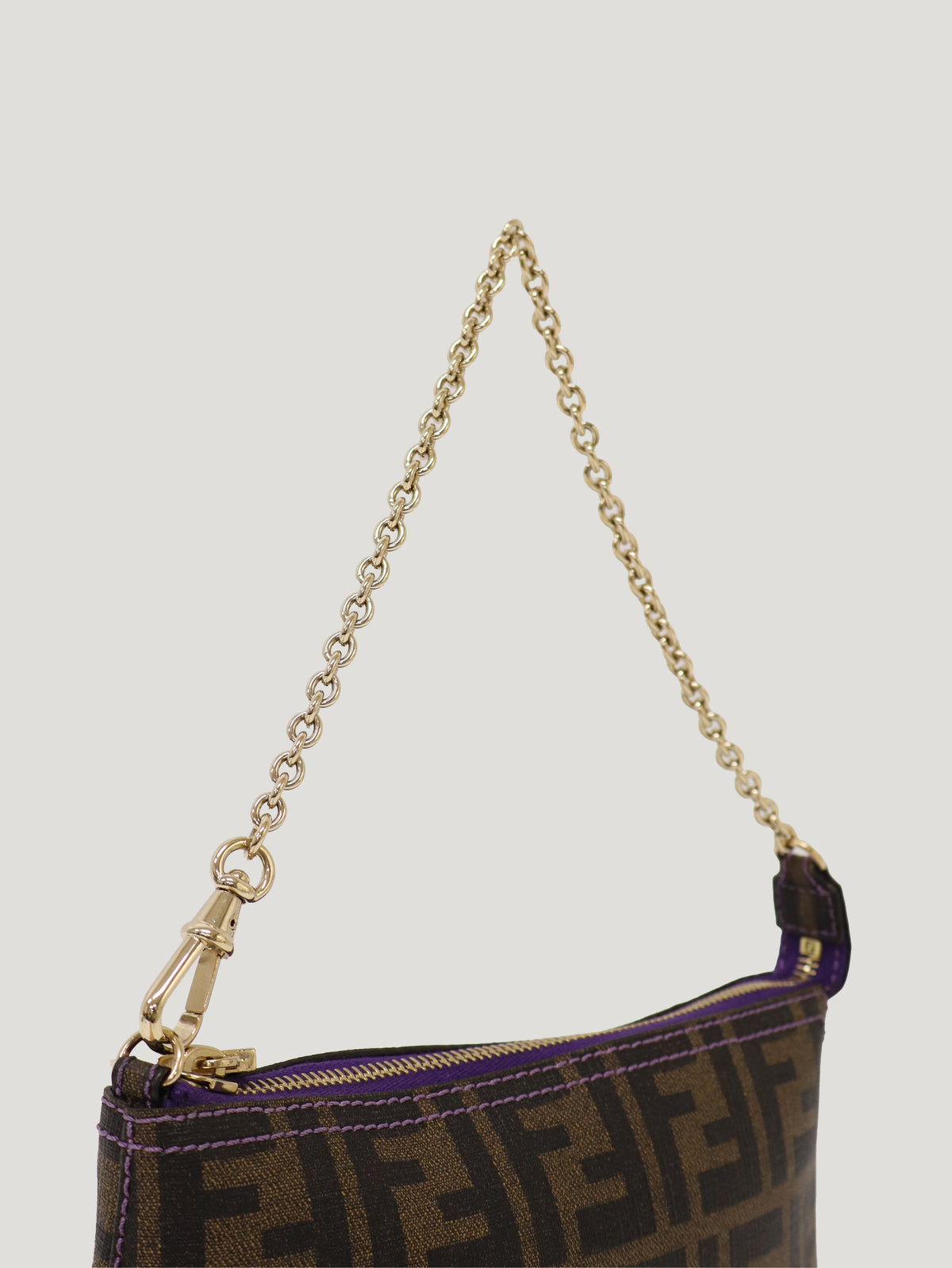 Zucca print chain one-shoulder bag