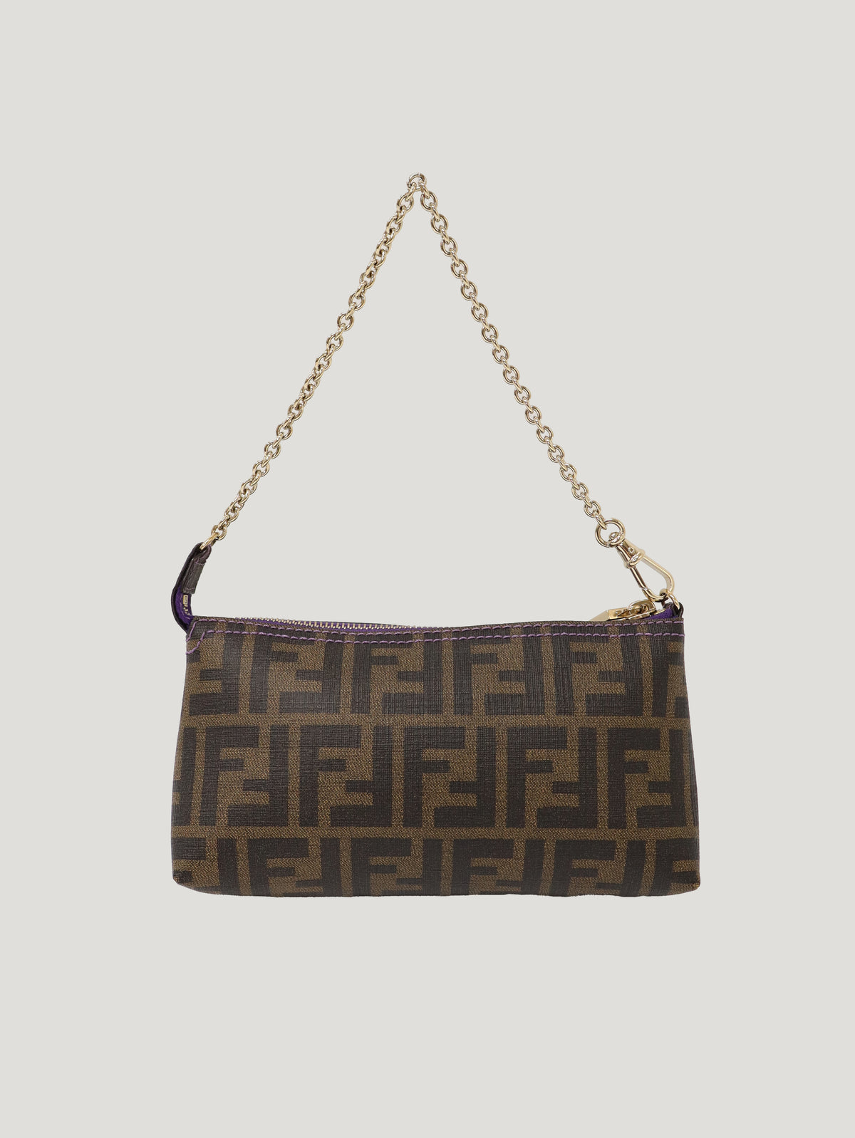 Zucca print chain one-shoulder bag
