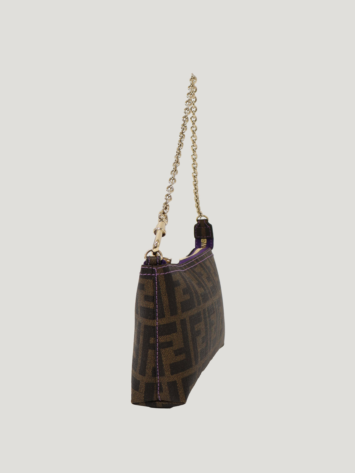 Zucca print chain one-shoulder bag