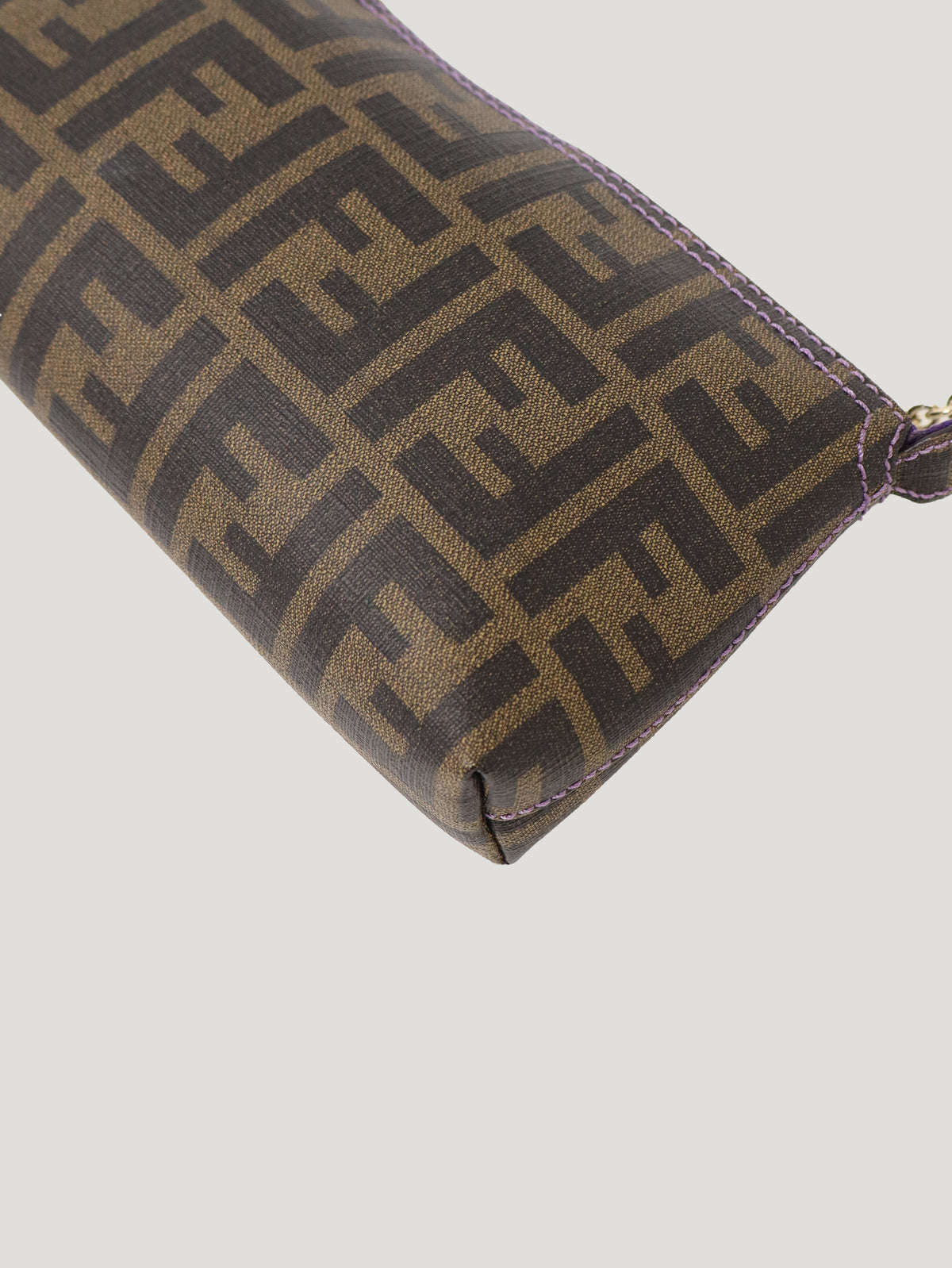 Zucca print chain one-shoulder bag