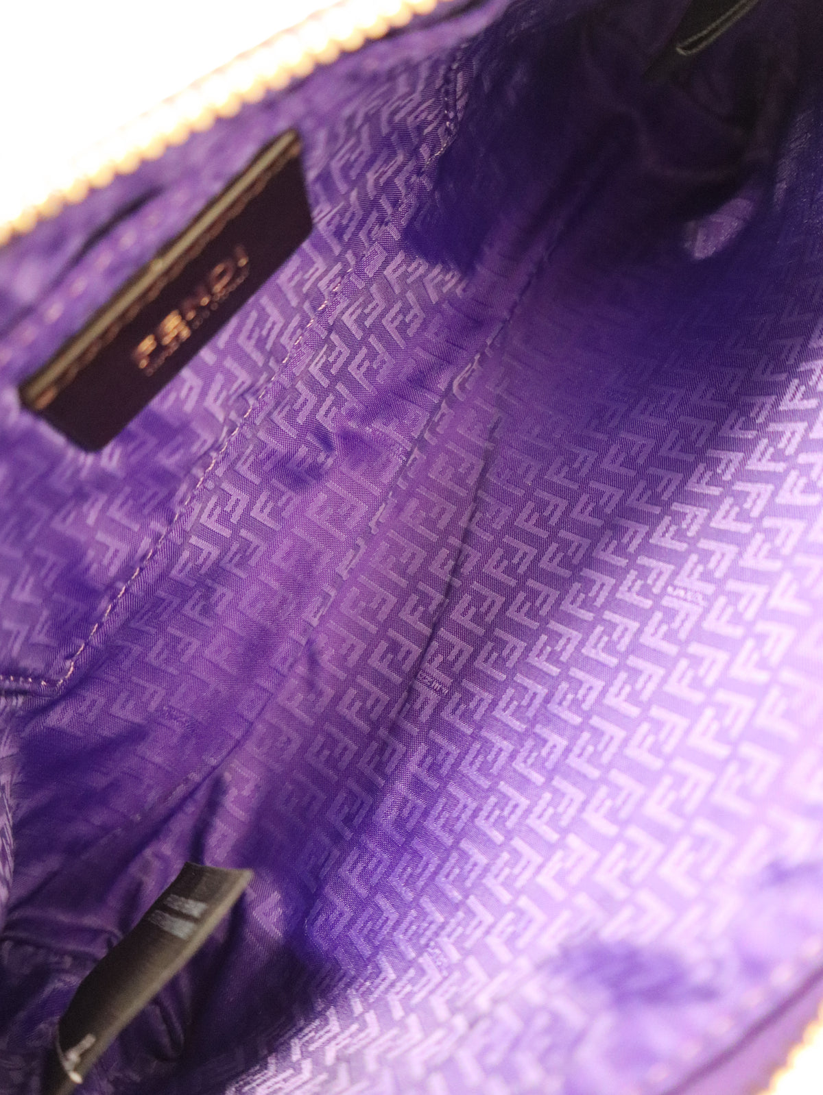 Zucca print chain one-shoulder bag