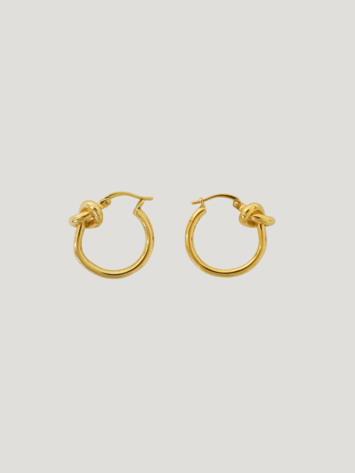 ノットスモールフープピアス　