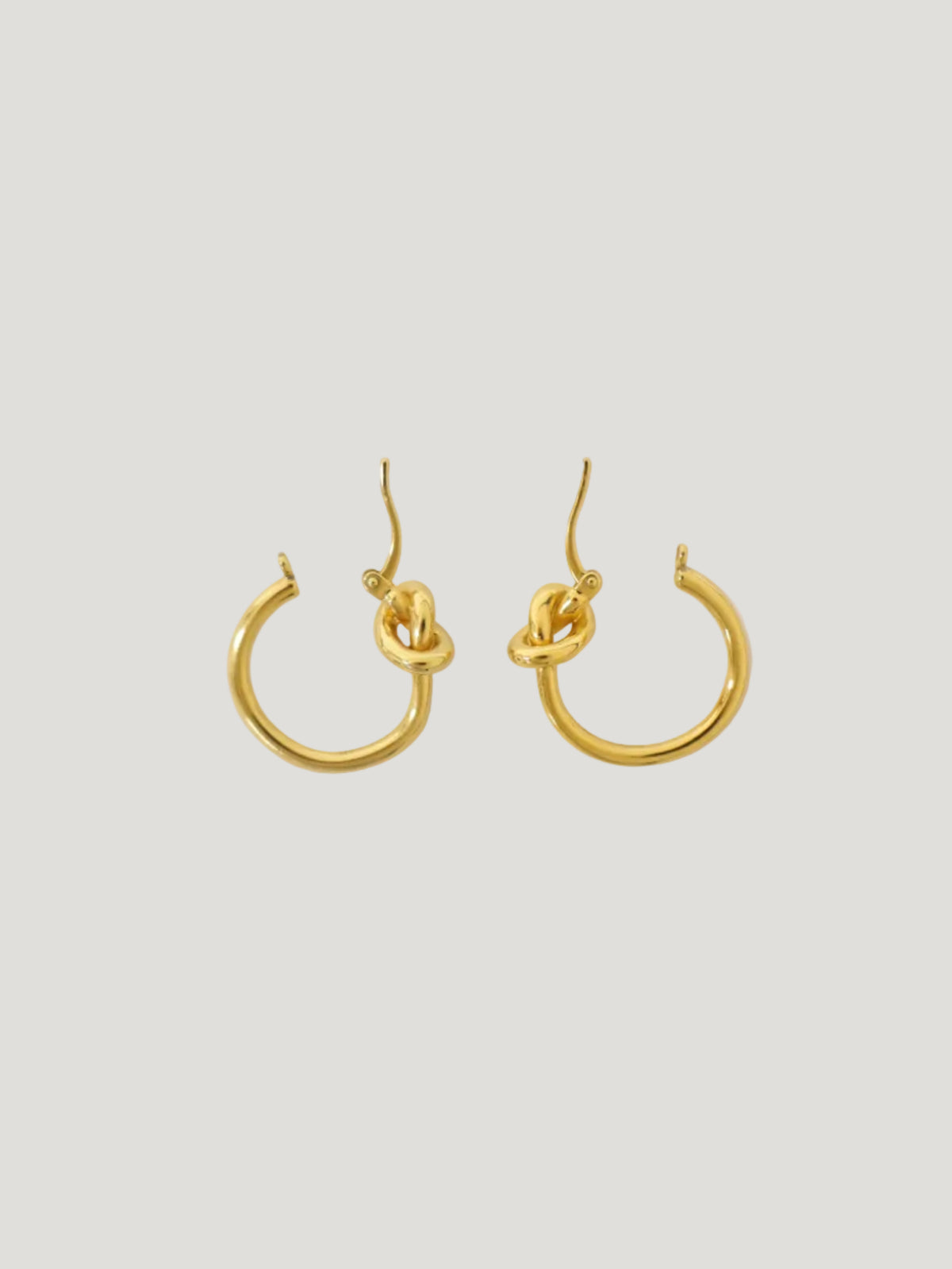 ノットスモールフープピアス　