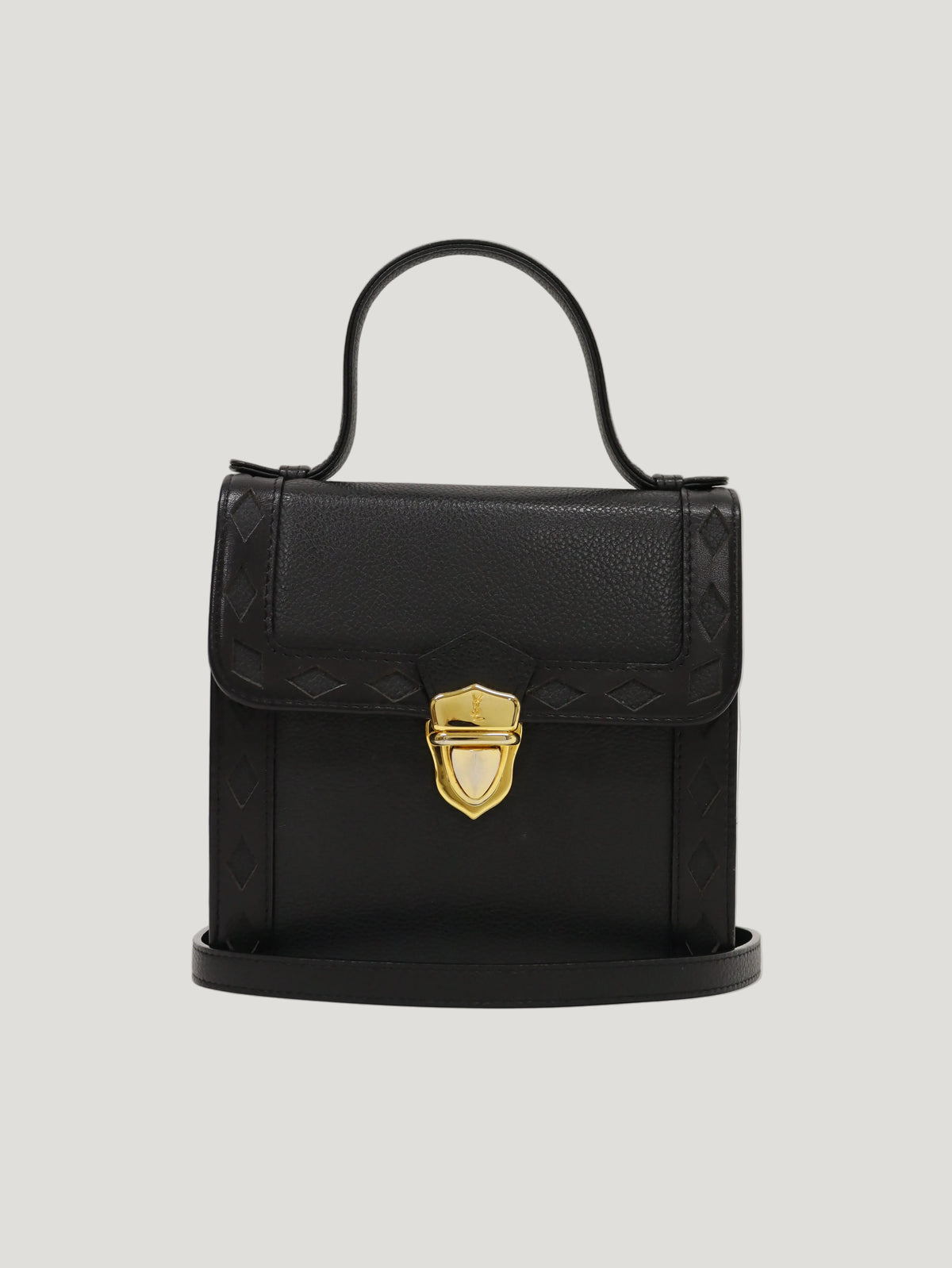 ロゴ金具レザー2Wayバッグ