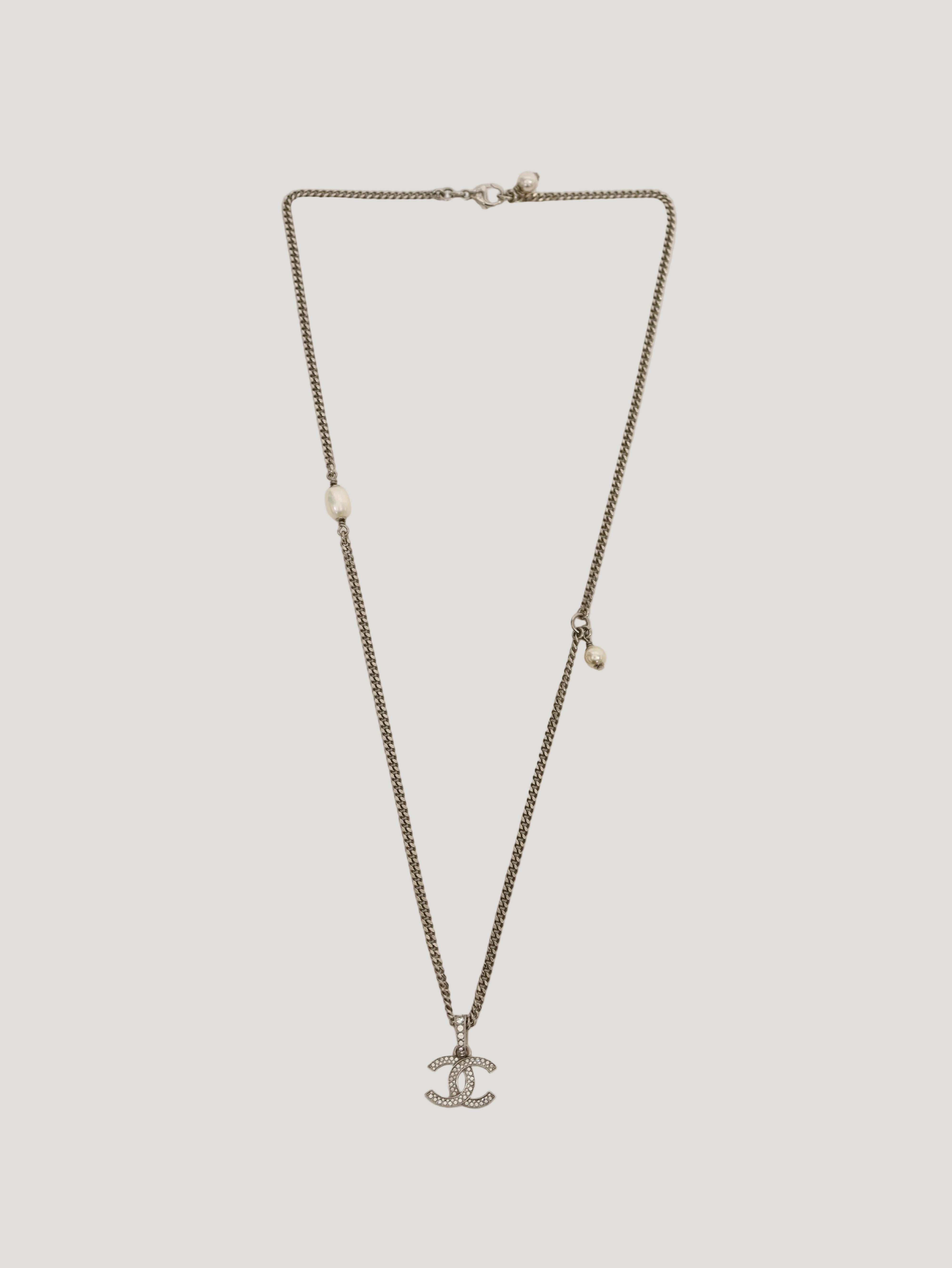 COCO Rhinestone Pearl Necklace – Hedy