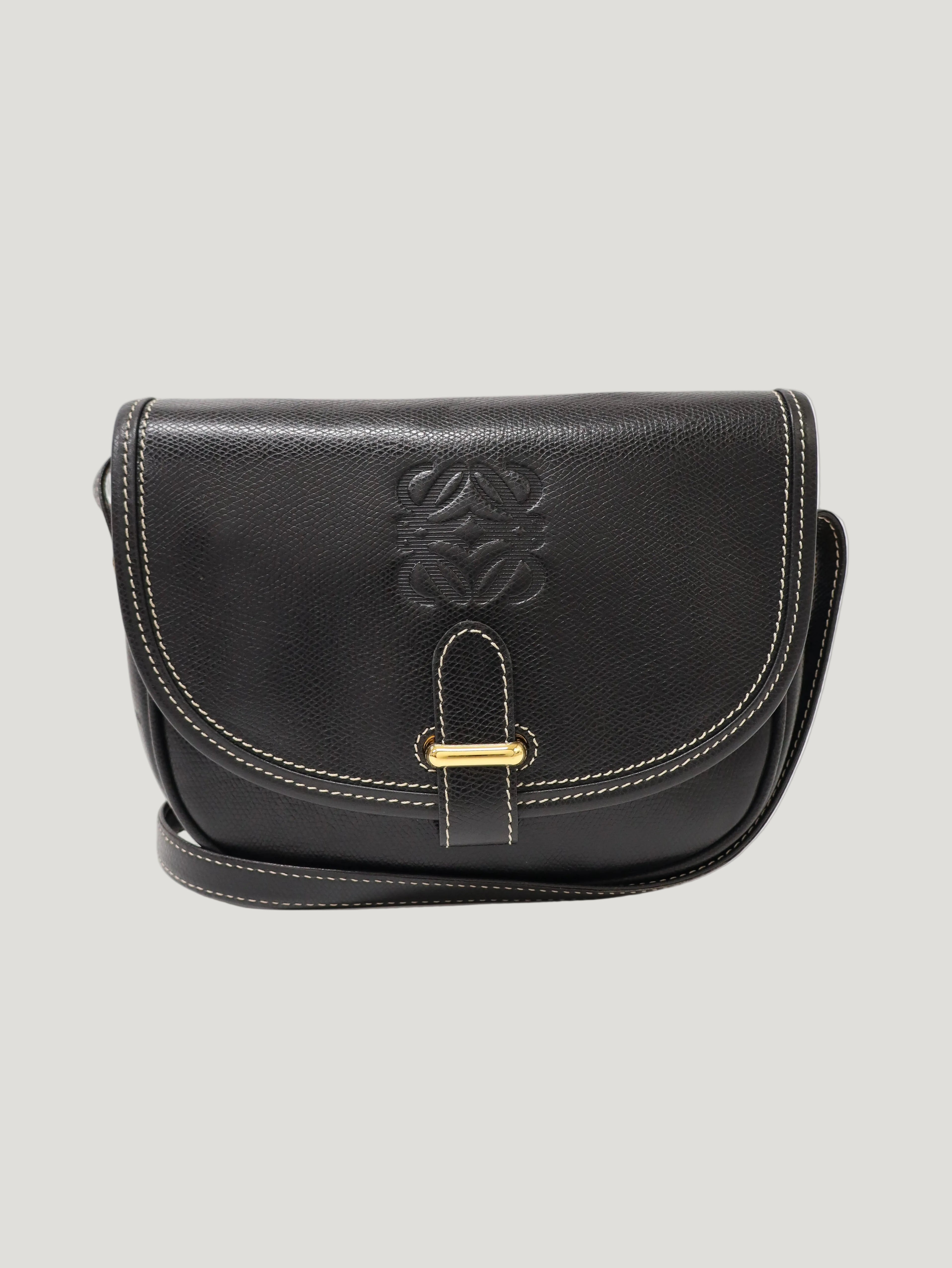 アナグラムレザーショルダーバッグ – Hedy