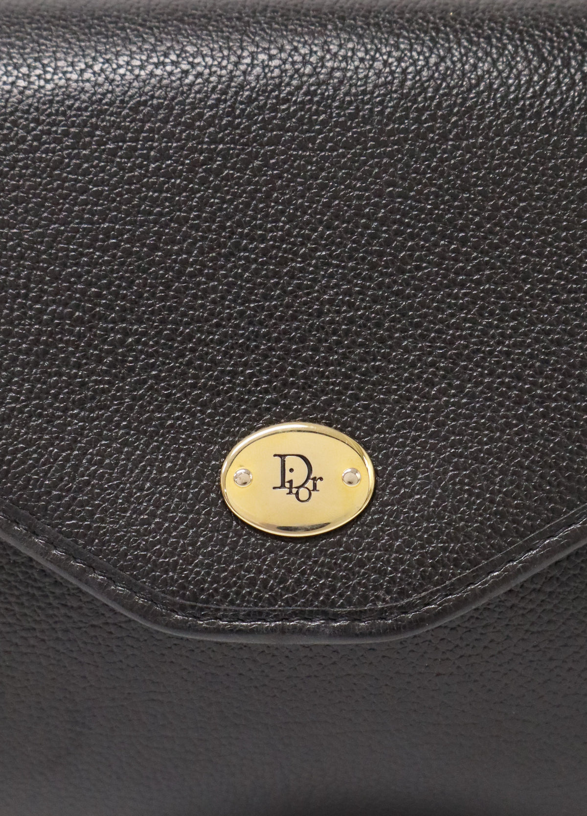 CD Logo Leather Chain Shoulder Bag