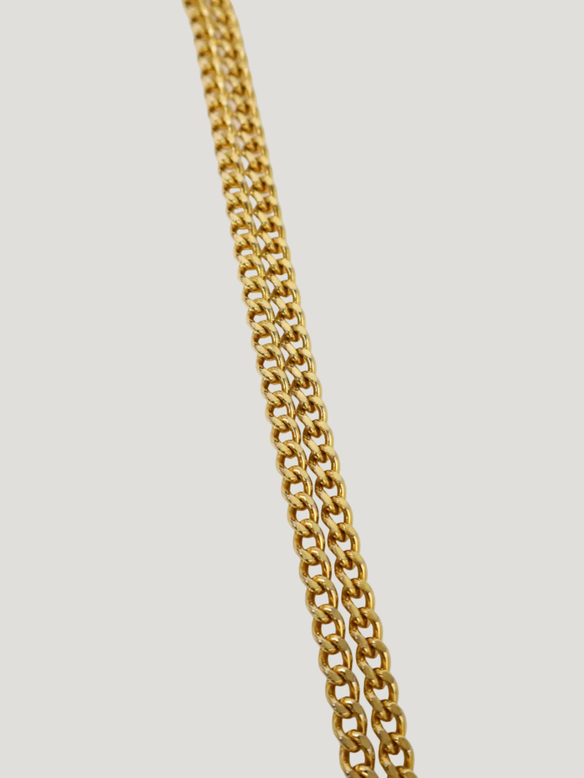 CD Logo Leather Chain Shoulder Bag