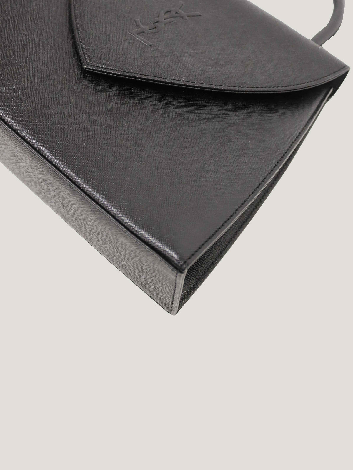 ロゴステッチレザーハンドバッグ