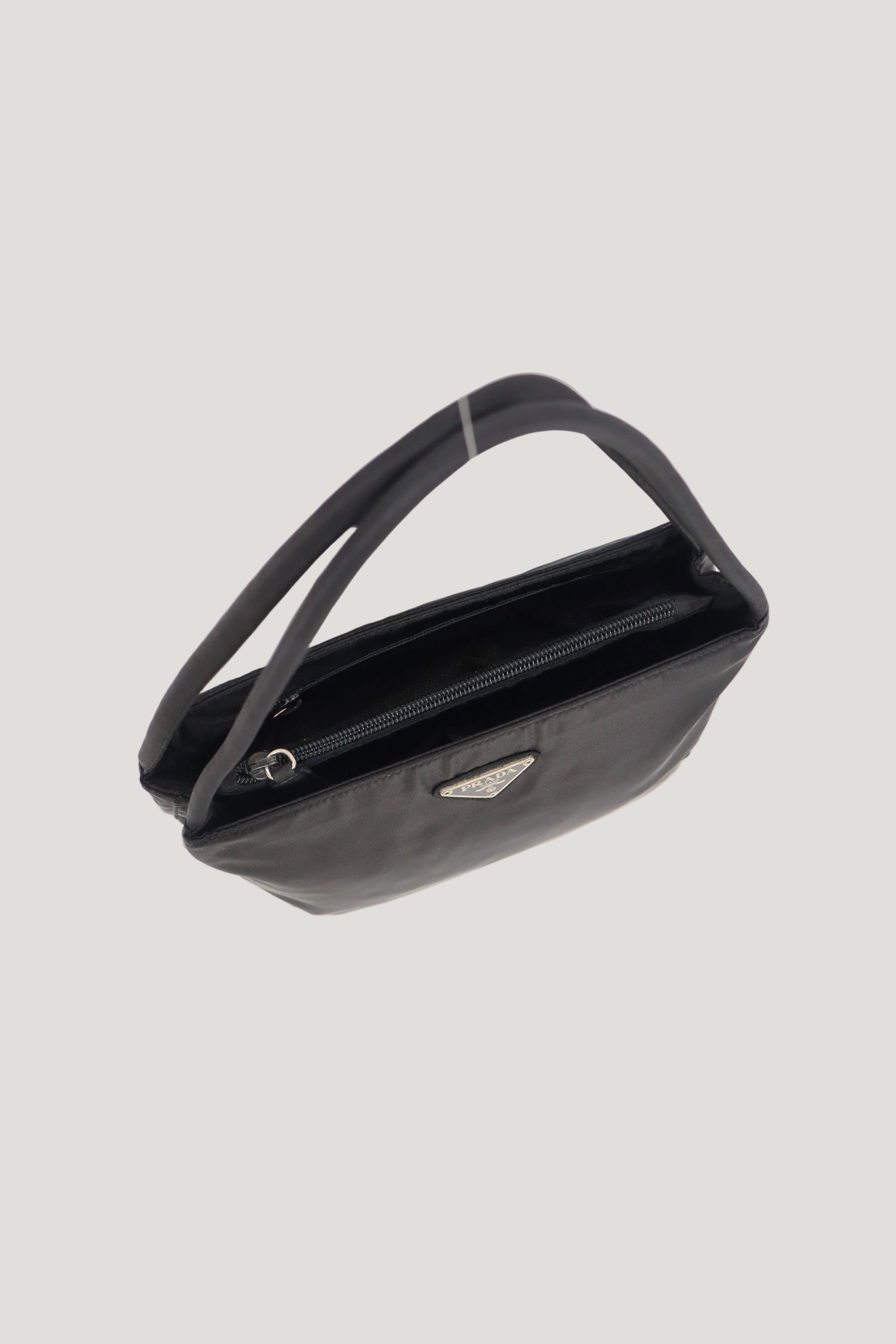 Triangle Logo Hardware Nylon Tote Bag