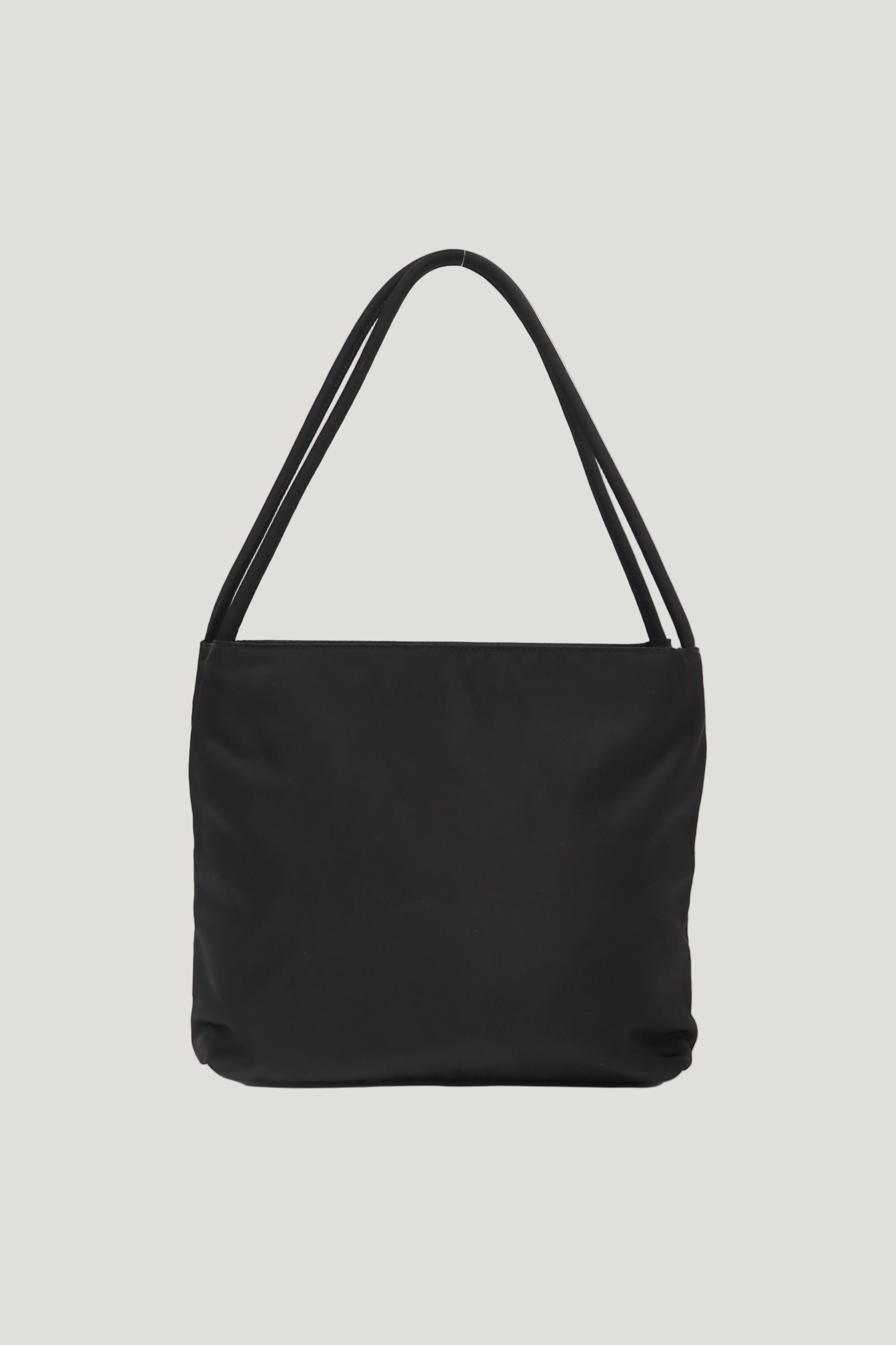 Triangle Logo Hardware Nylon Tote Bag