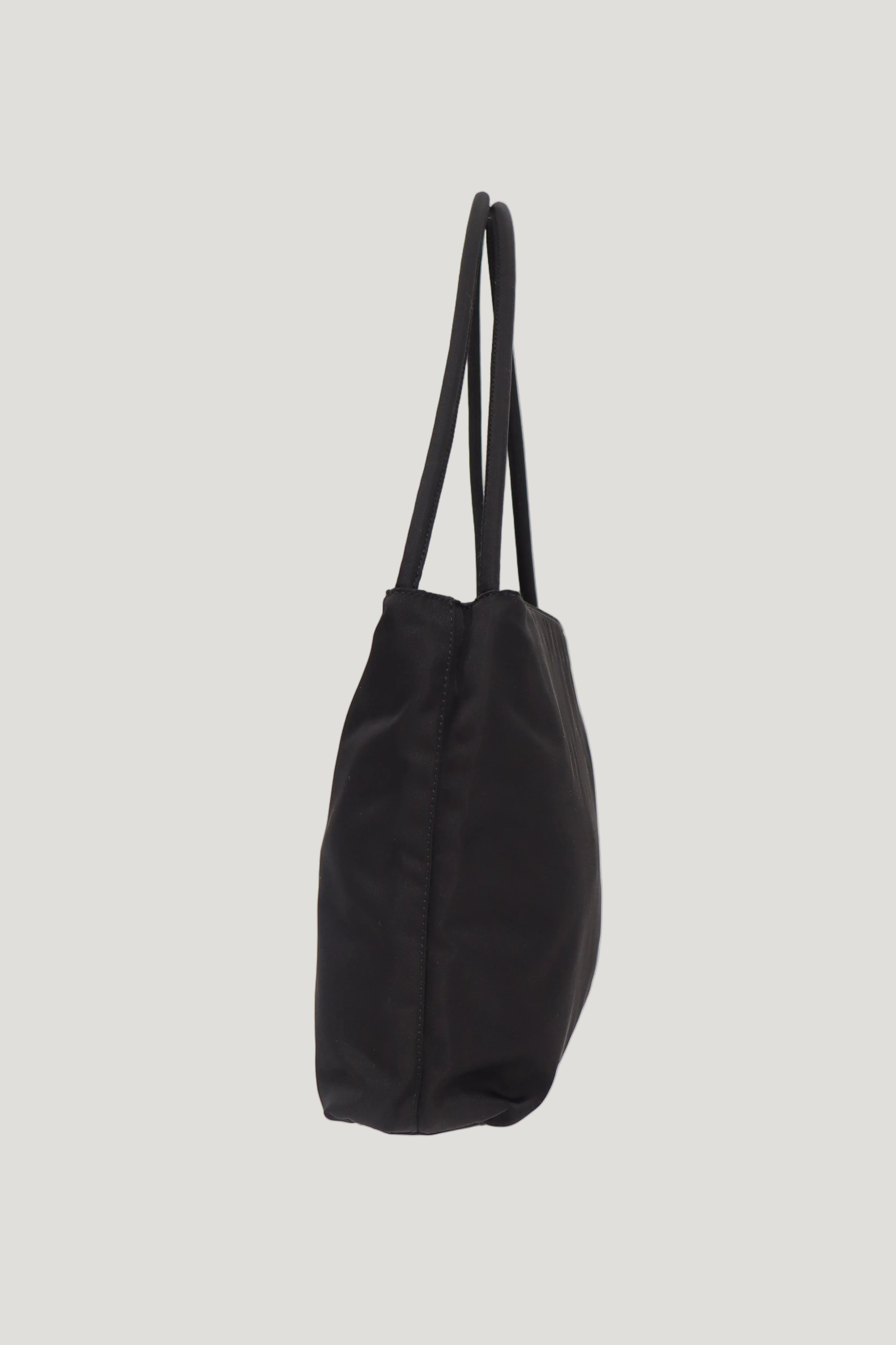 Triangle Logo Hardware Nylon Tote Bag