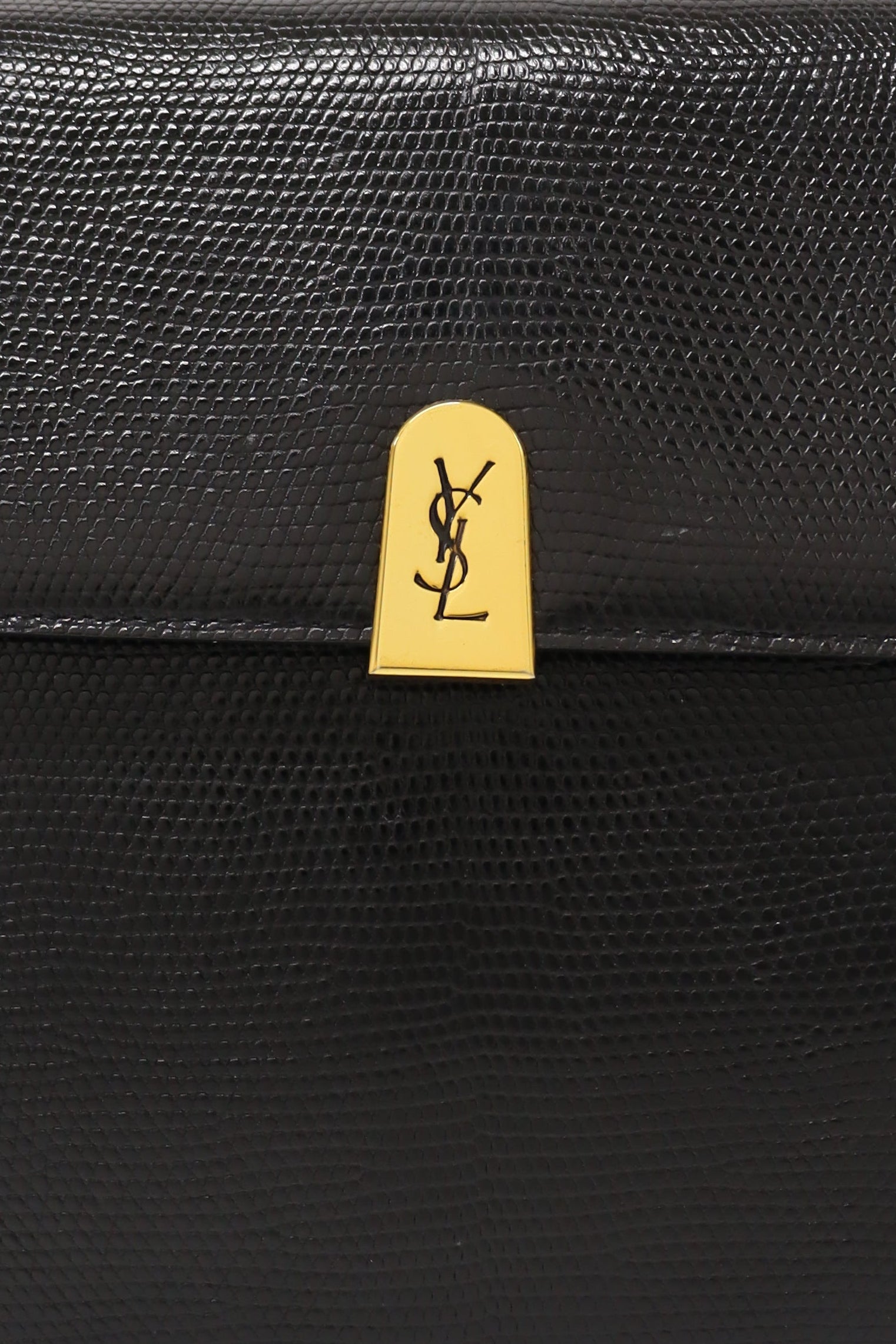 Logo Hardware Lizard Leather One-Shoulder Bag