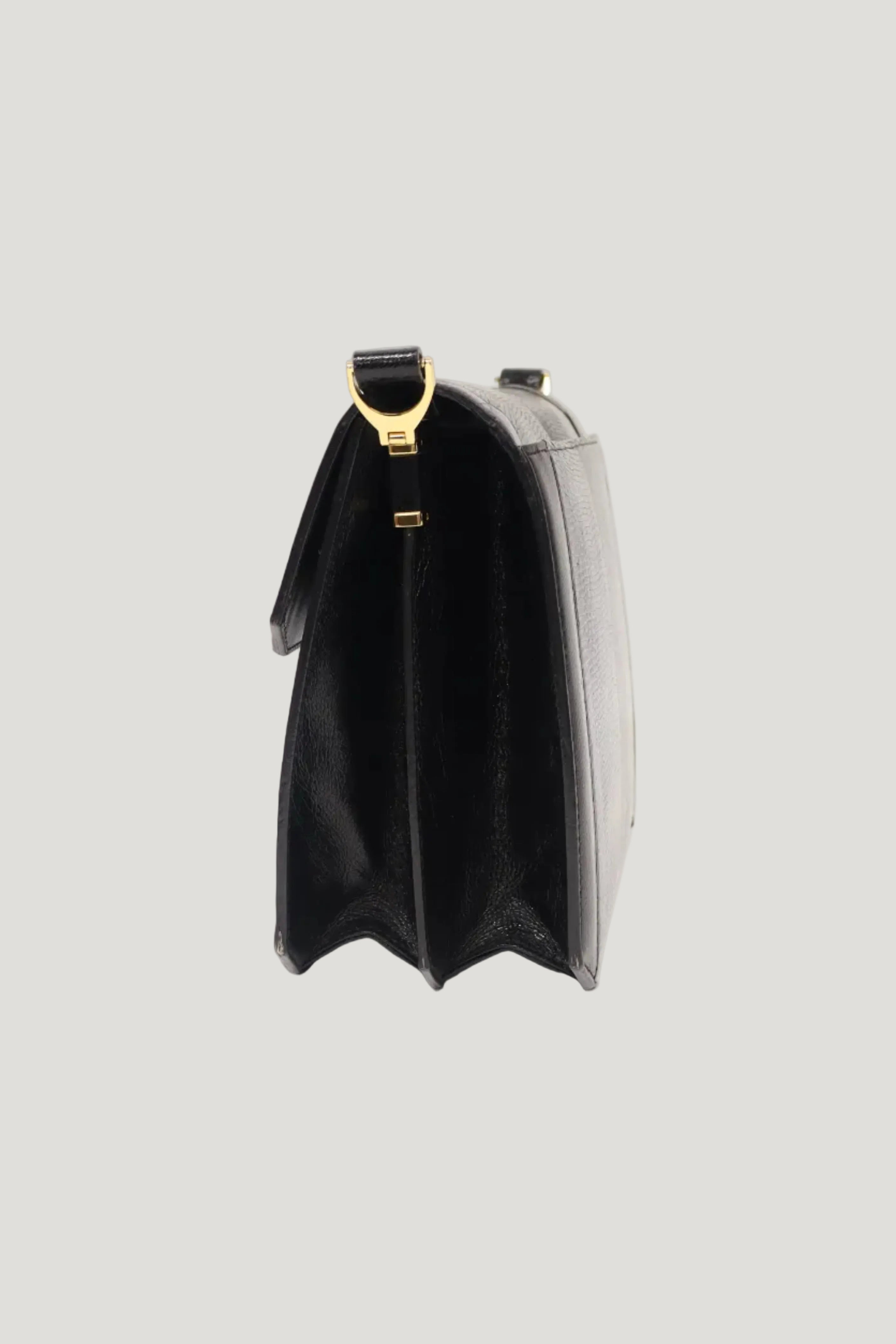 Logo Hardware Lizard Leather One-Shoulder Bag