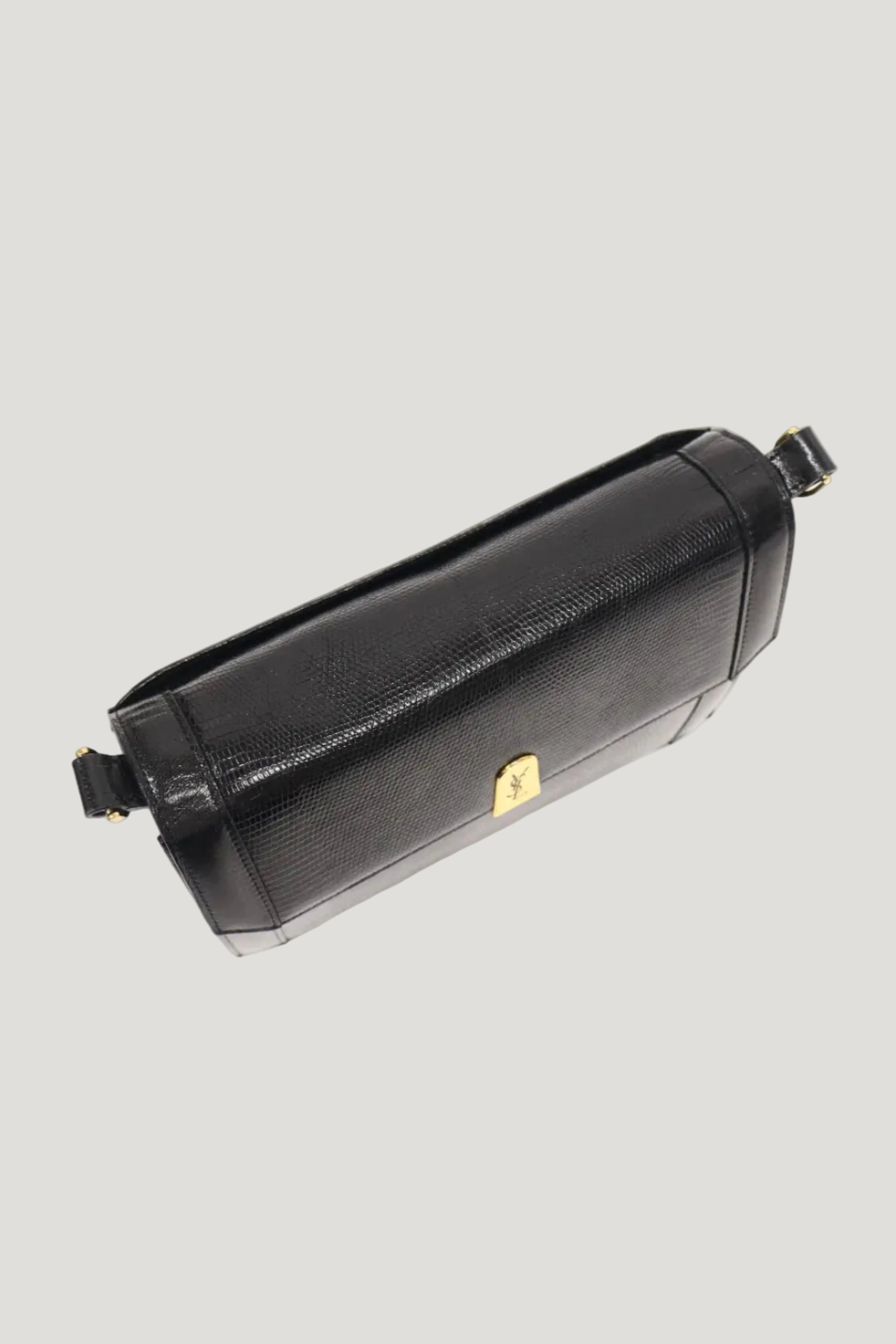 ロゴ金具リザードレザーワンショルダーバッグ – Hedy