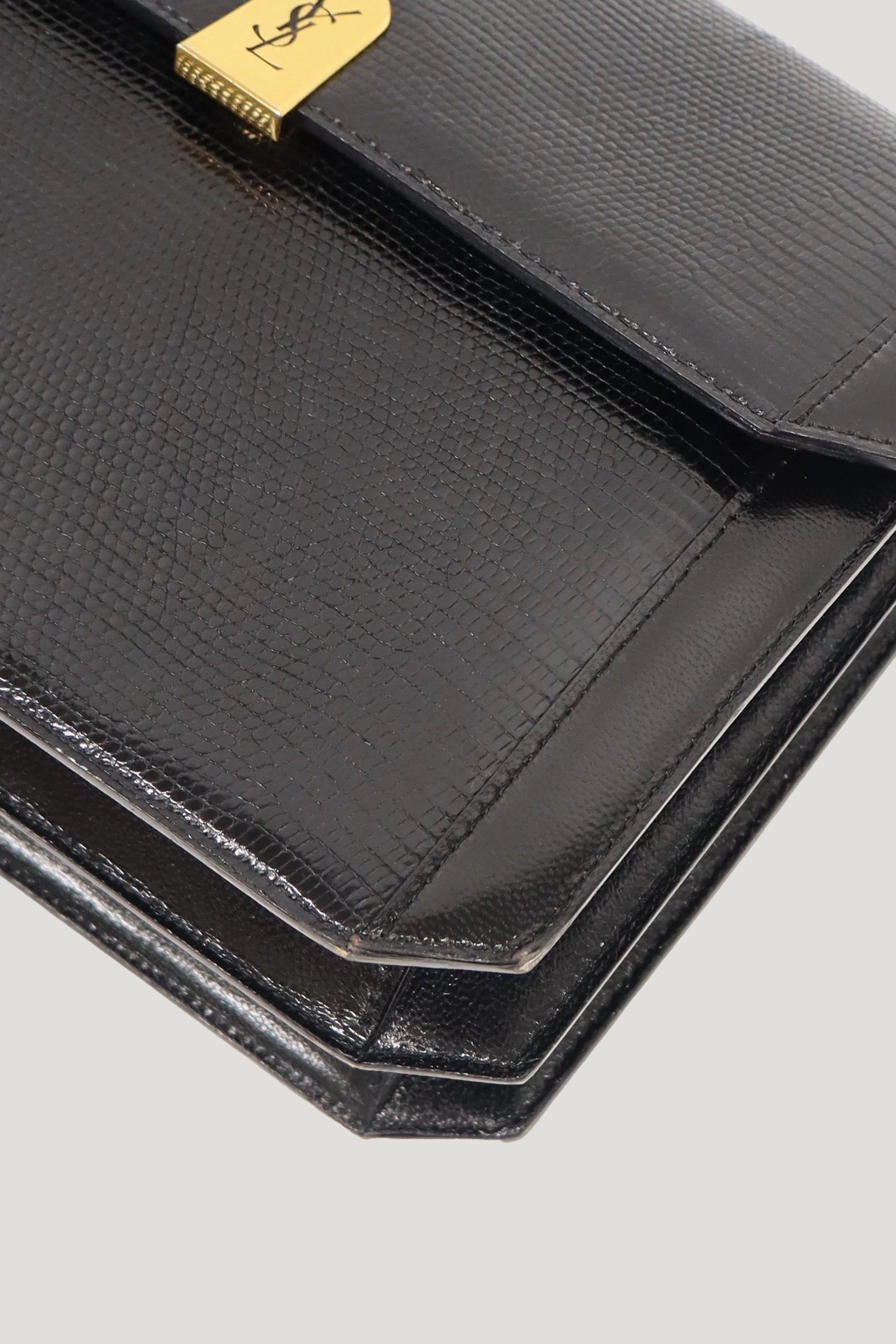 Logo Hardware Lizard Leather One-Shoulder Bag