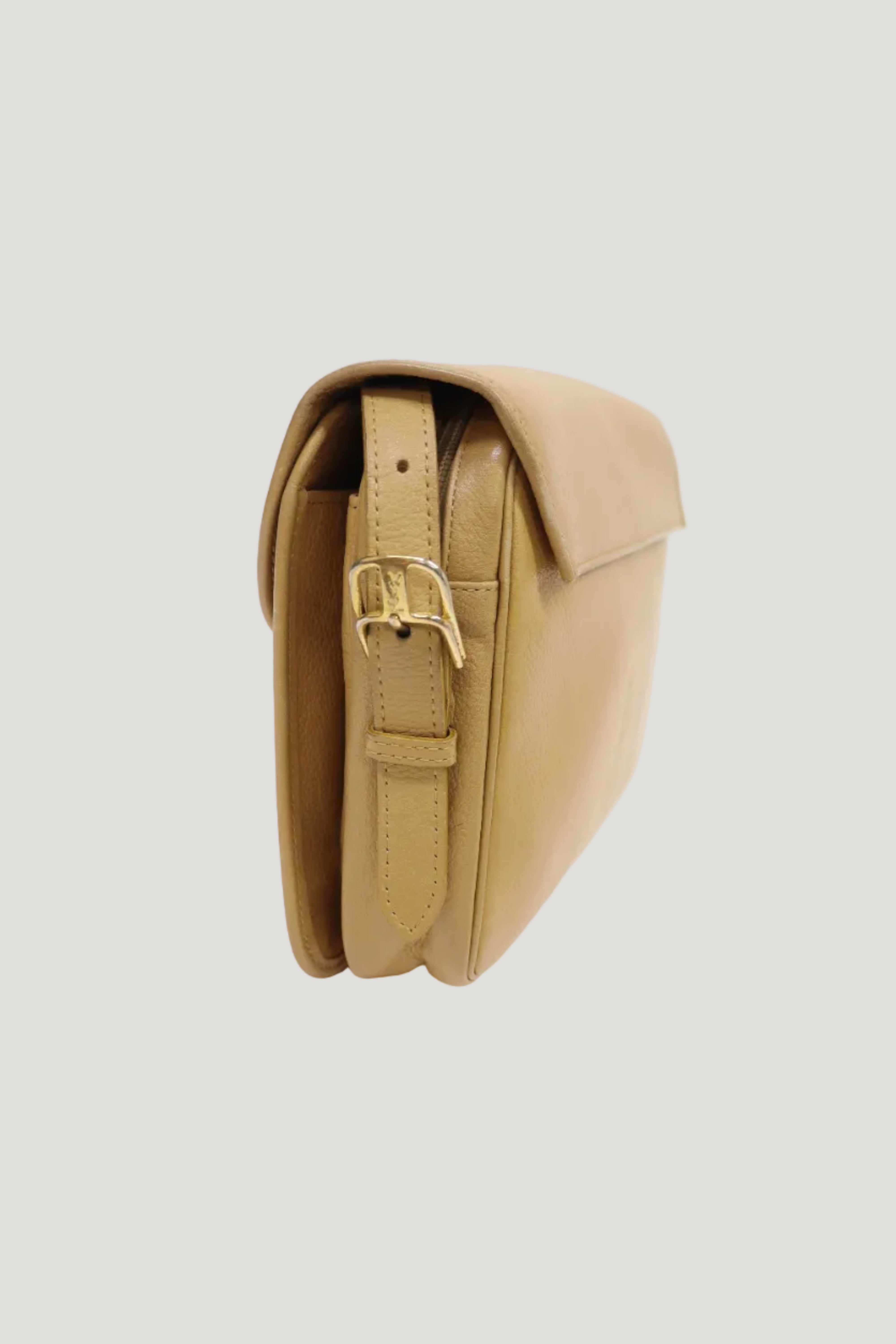 Logo leather shoulder bag